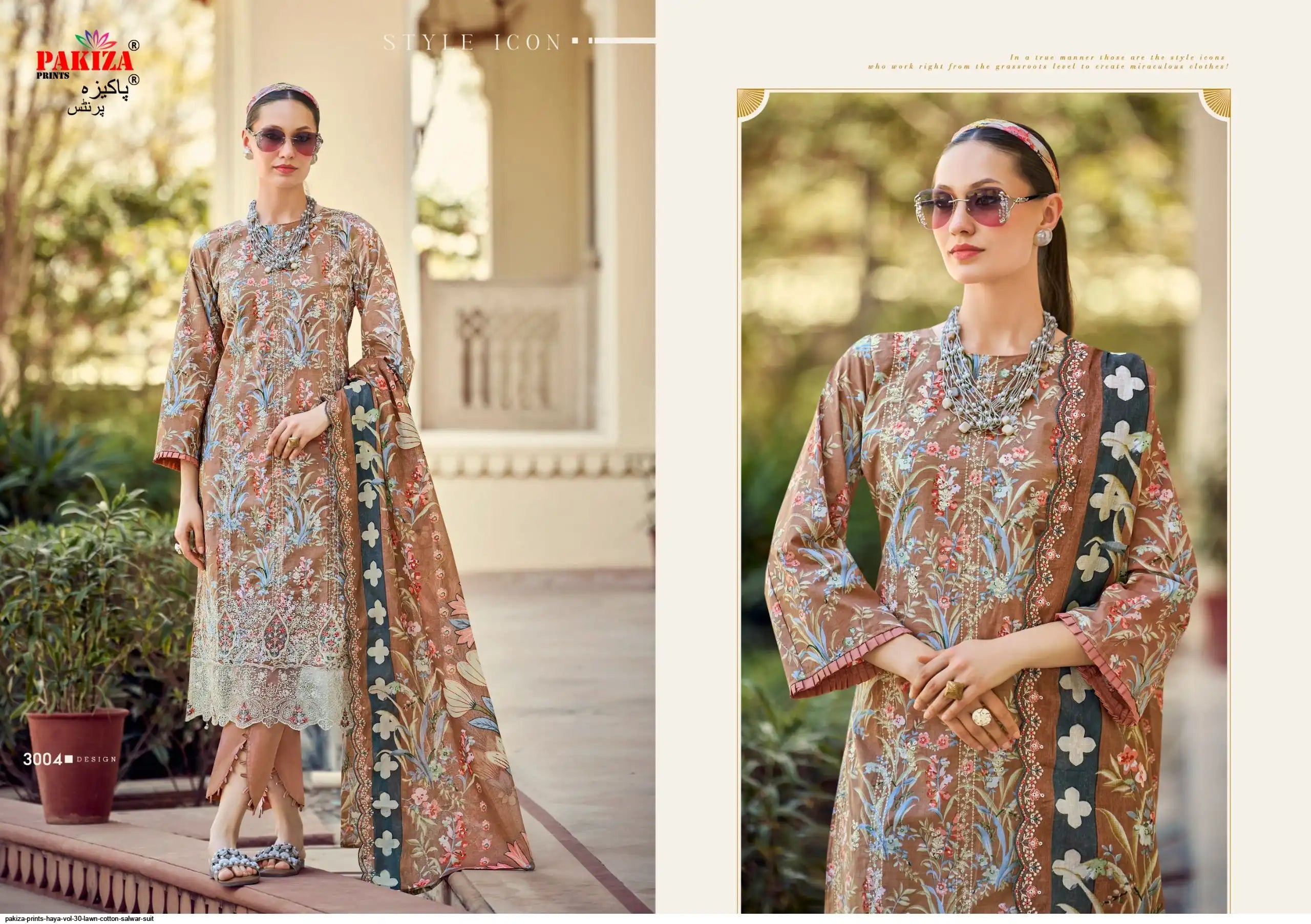 Lawn cotton Karachi suit with heavy embroidery (Haya-30) 🔥