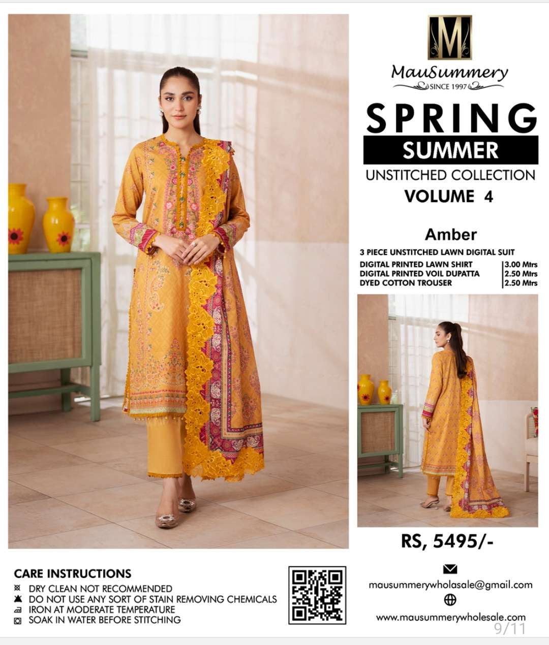 Mausammary Vol 4 lawn Collection
