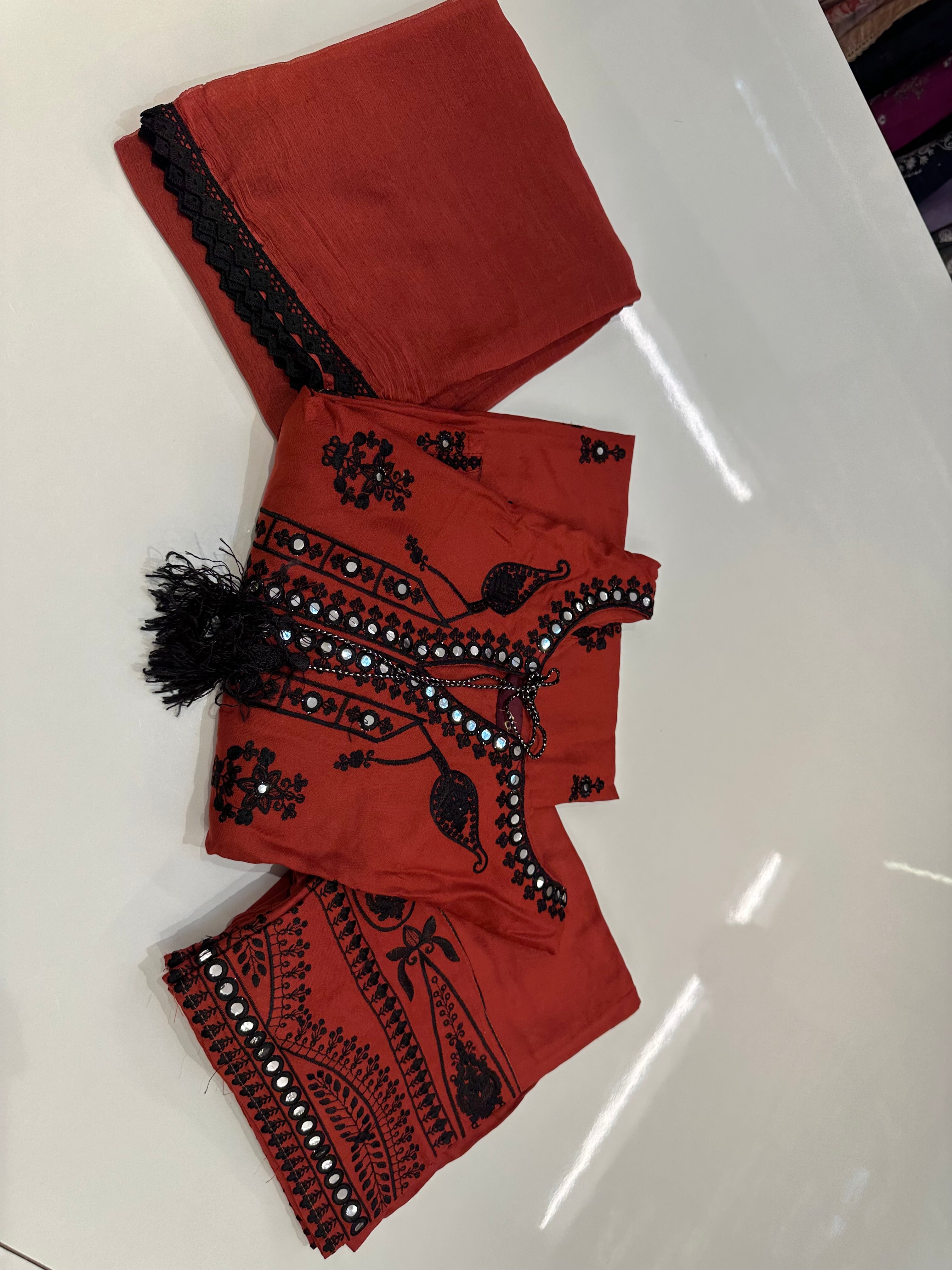 RAYON VIRAL DESIGN WITH FARSHI PLAZO