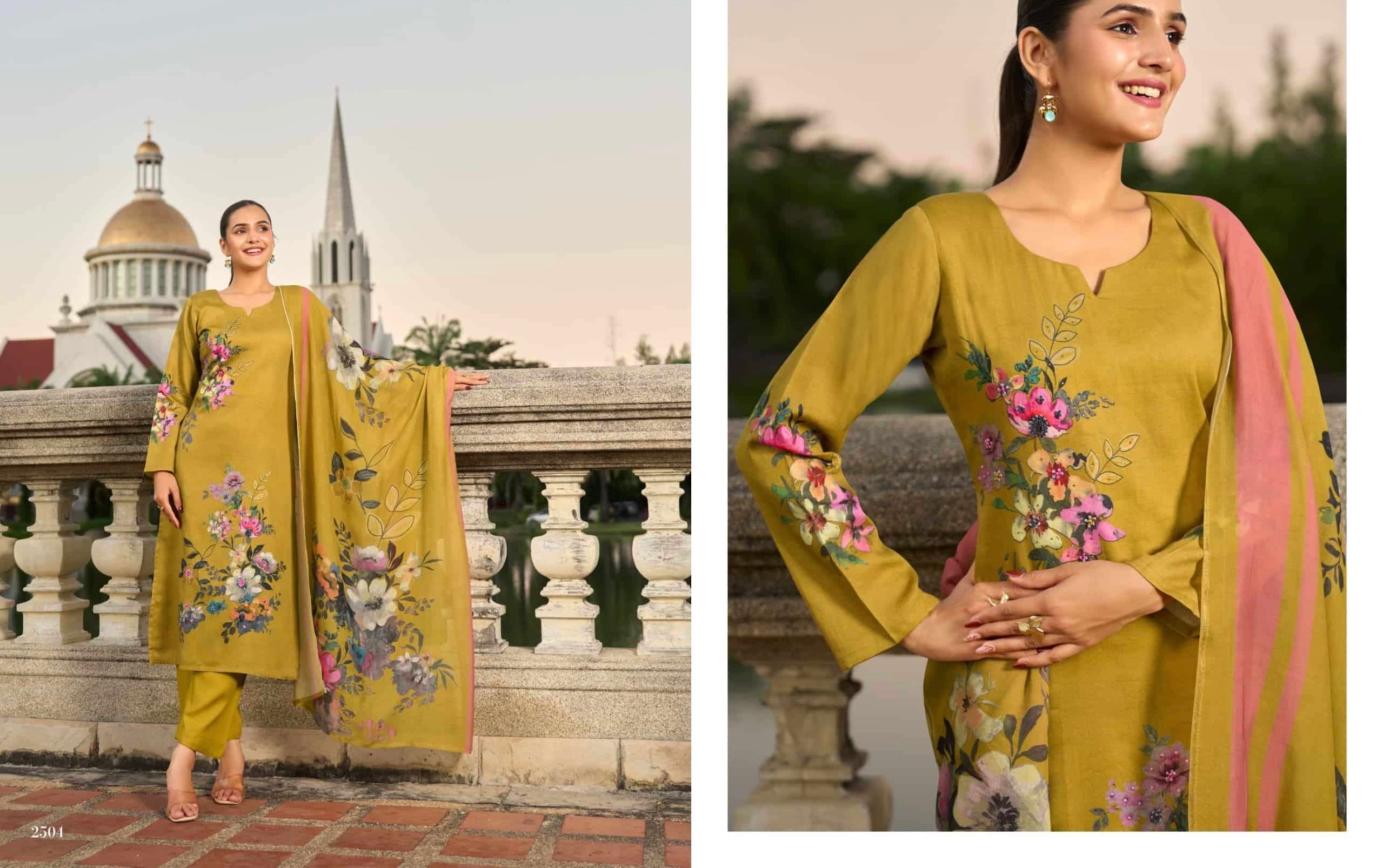 (Summer sale) Pure jaam cotton with pure muslin digital printed dupatta