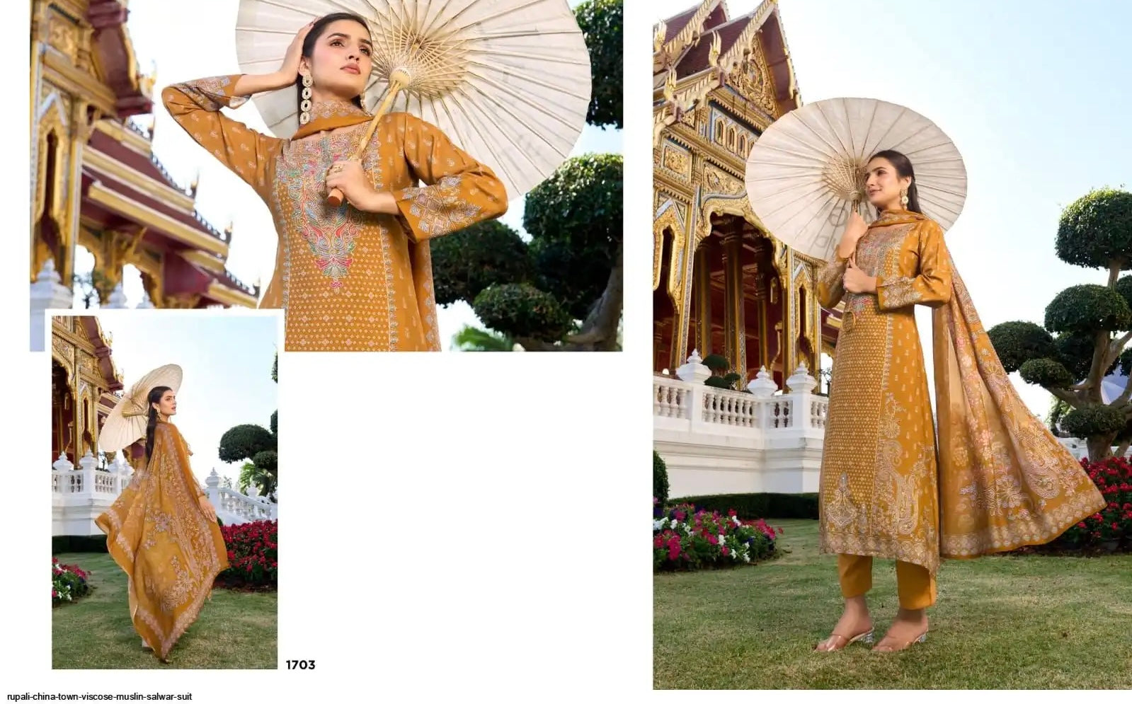 Pure muslin suit with pure muslin digital printed dupatta
