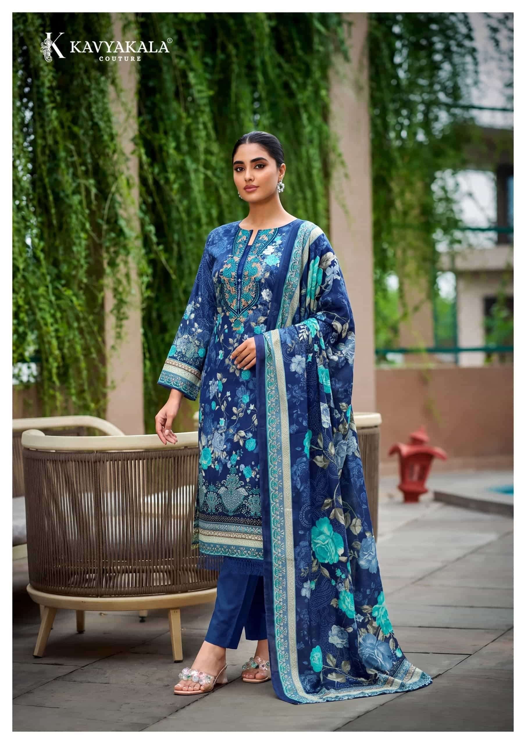 🏷️Kavya kala rihaana (vol-17) pure cotton suit with pure cotton cutwork dupatta