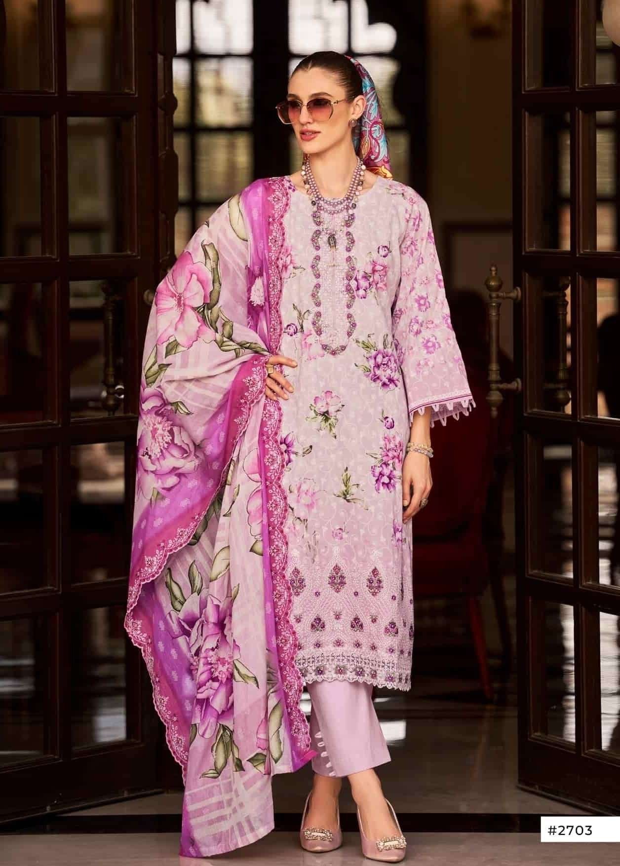 Pakiza chikankari Karachi cotton suit