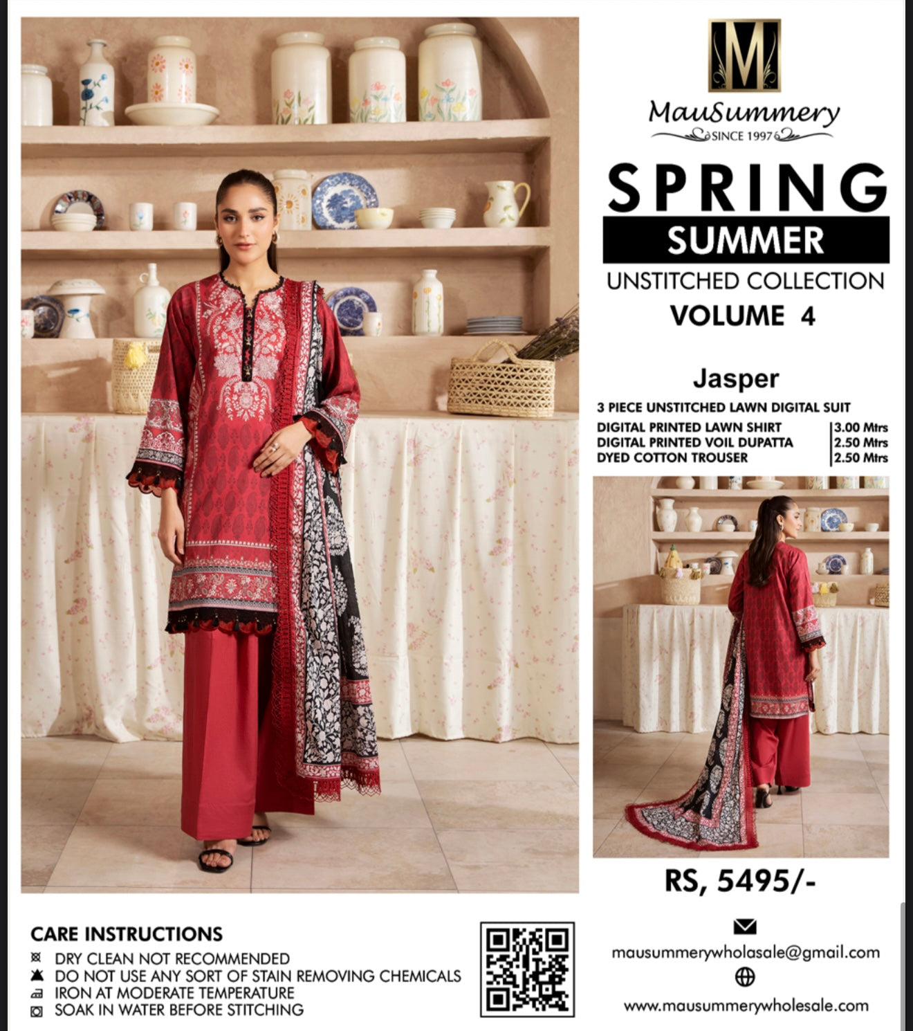 Mausammary Vol 4 lawn Collection
