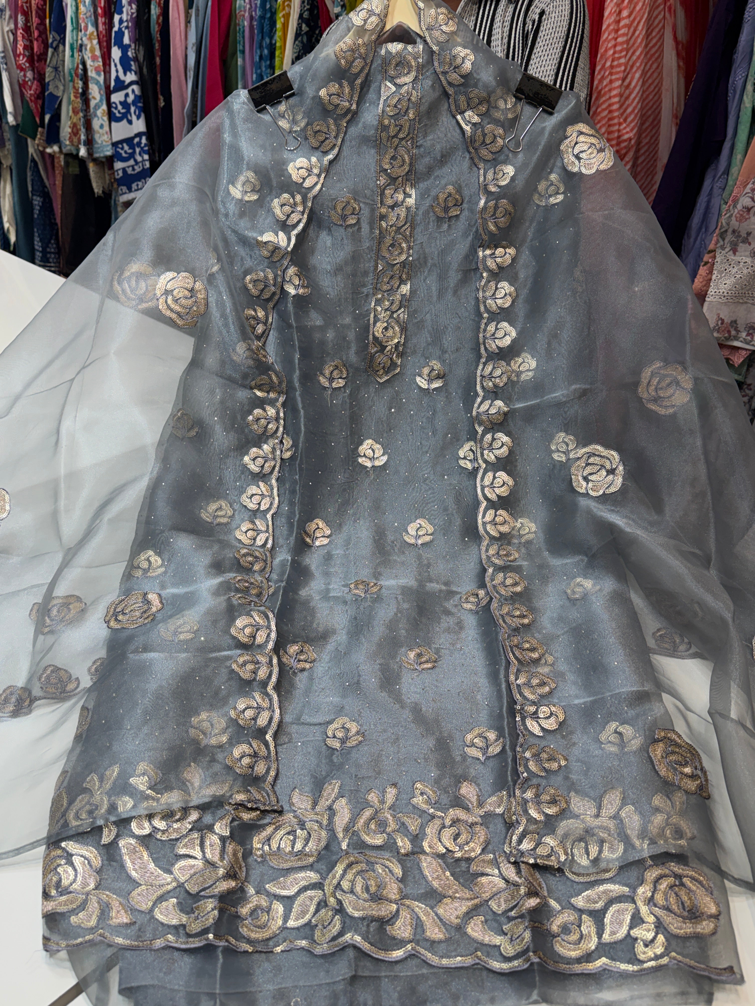 Pure tissue fabric stock clearance sale