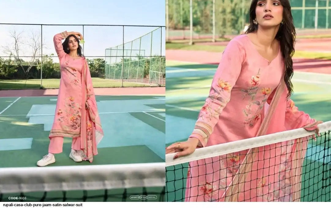 (3001 muslin ) Pure jaam cotton suit with pure muslin digital print dupatta