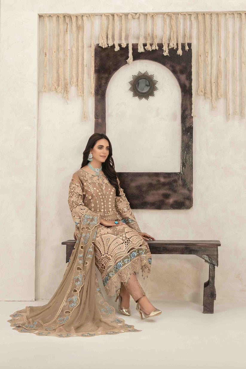 Amarige By Tawakkal 3 Piece Semi-Stitched Collection D-9599