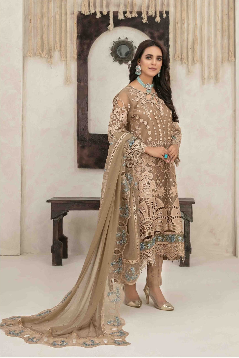 Amarige Tawakkal Semistitched La Bella by D-9385