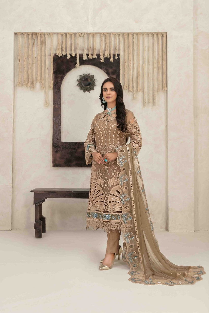 Amarige By Tawakkal 3 Piece Semi-Stitched Collection D-9599