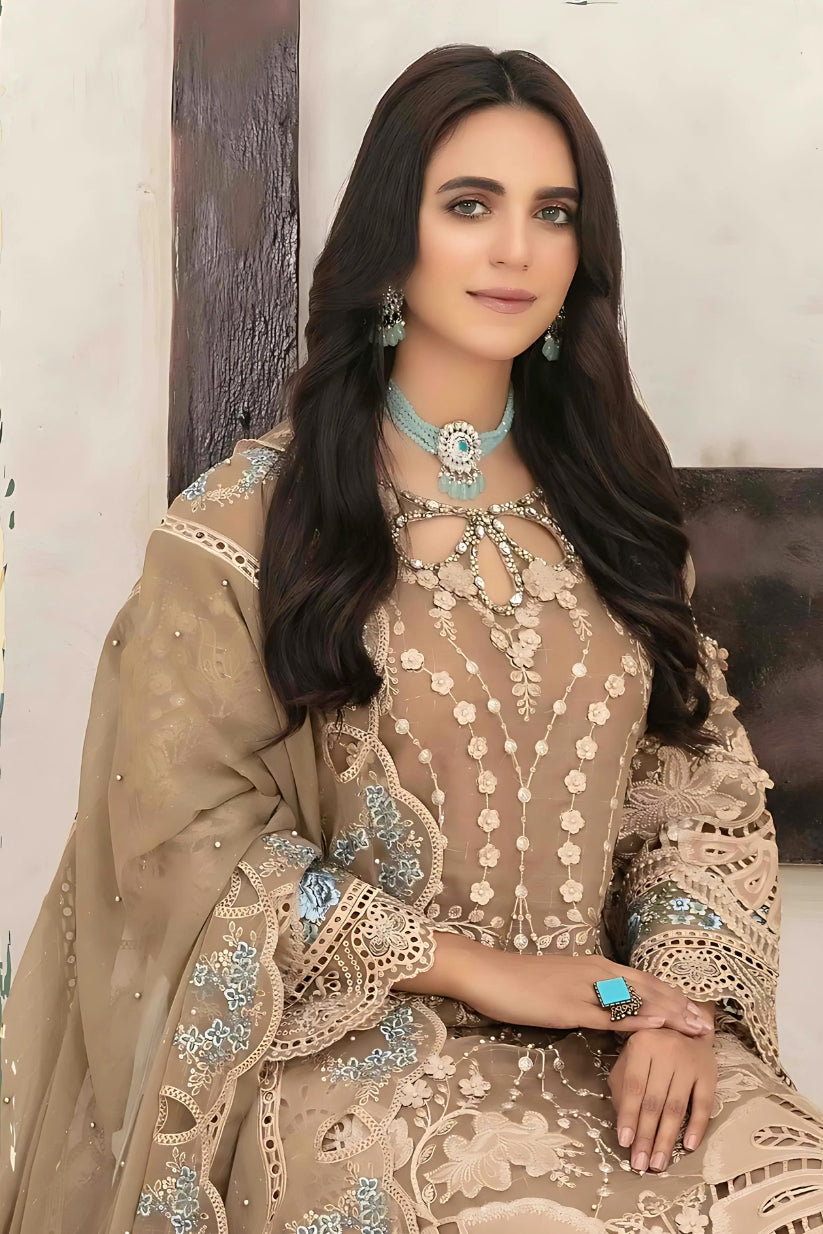 Amarige By Tawakkal 3 Piece Semi-Stitched Collection D-9599