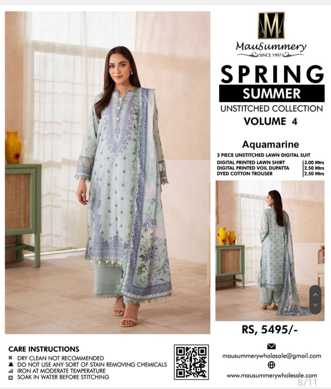 Mausammary Vol 4 lawn Collection