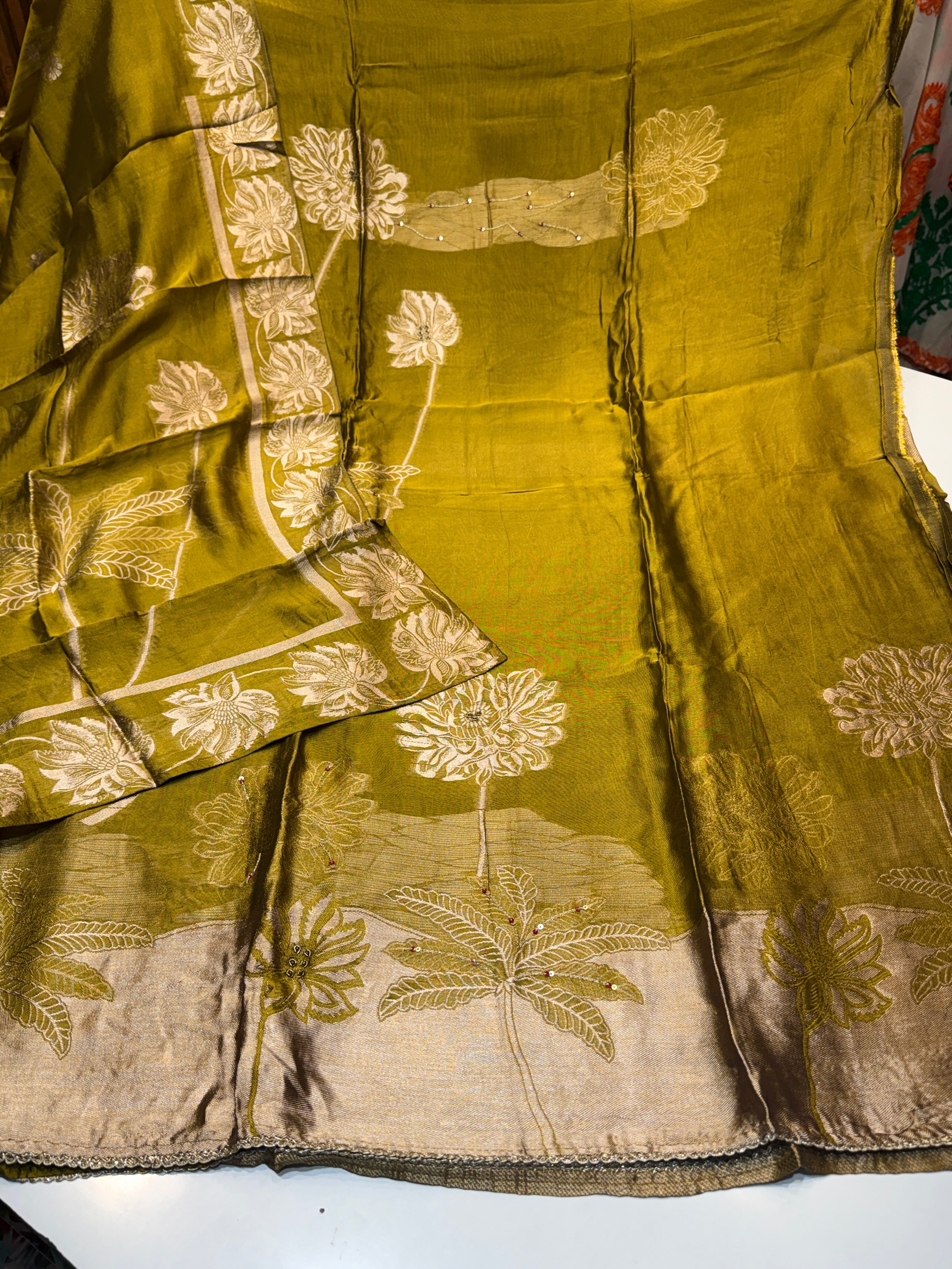 Premium silk with (JACQUARD WORK)