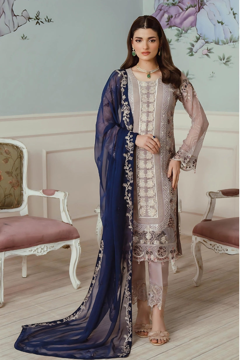 Inlays Ramsha Chiffon Collection Vol 25 F-2503
