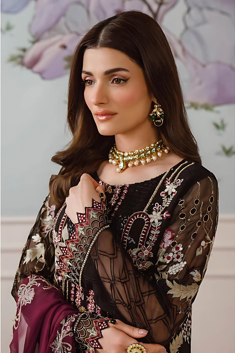 Inlays Ramsha Chiffon Collection Vol 25 F-2504