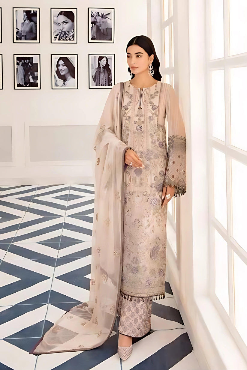 Safeera By Luxury Chiffon Collection Vol 12 | CHESTNUT