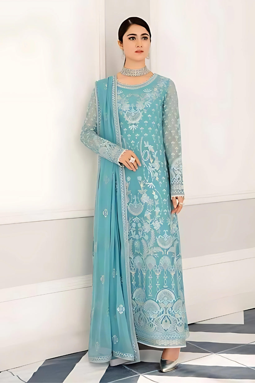 Intensified Aqua By Inalys Safeera Luxury Chiffon VOL-11 02