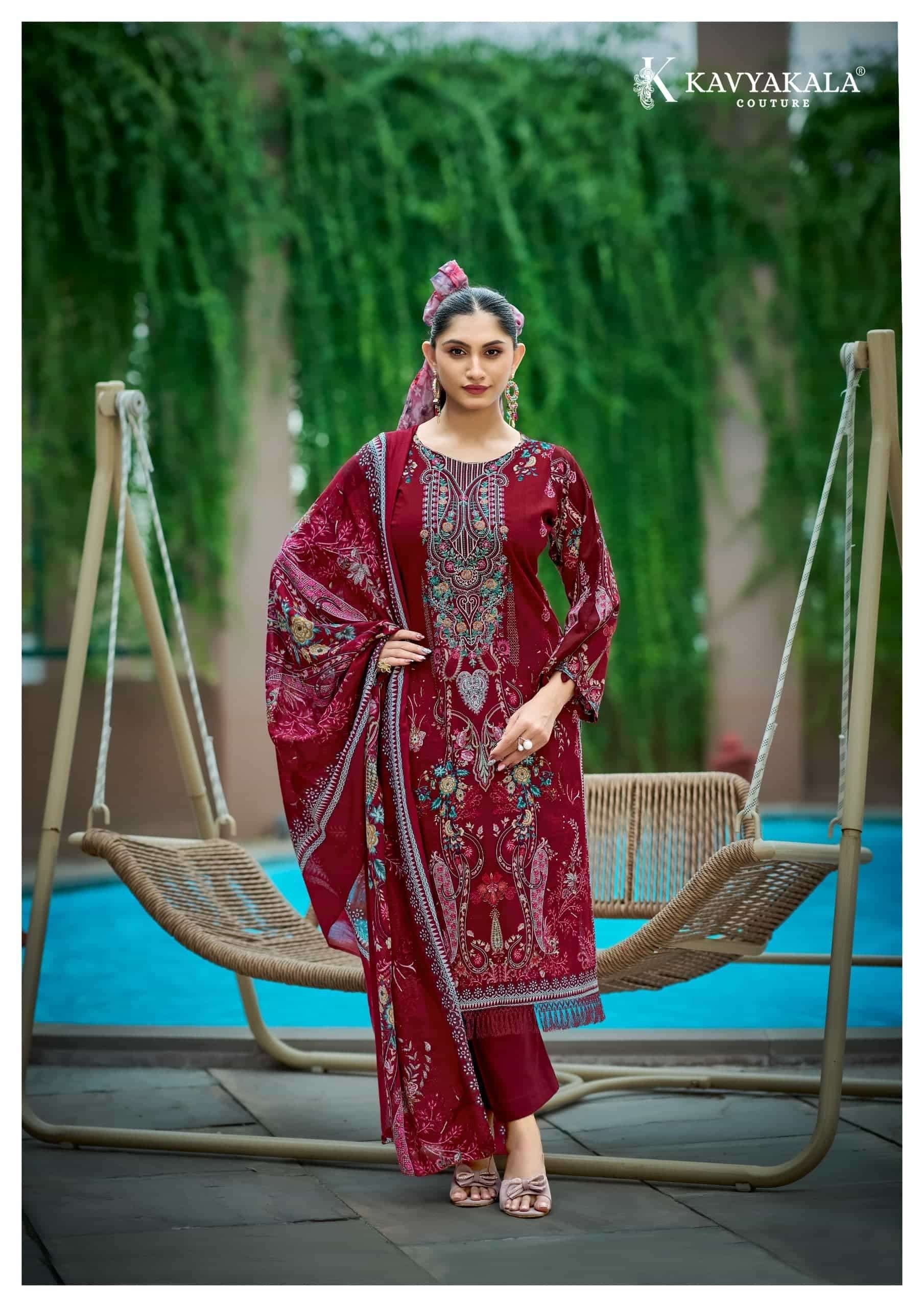🏷️Kavya kala rihaana (vol-17) pure cotton suit with pure cotton cutwork dupatta