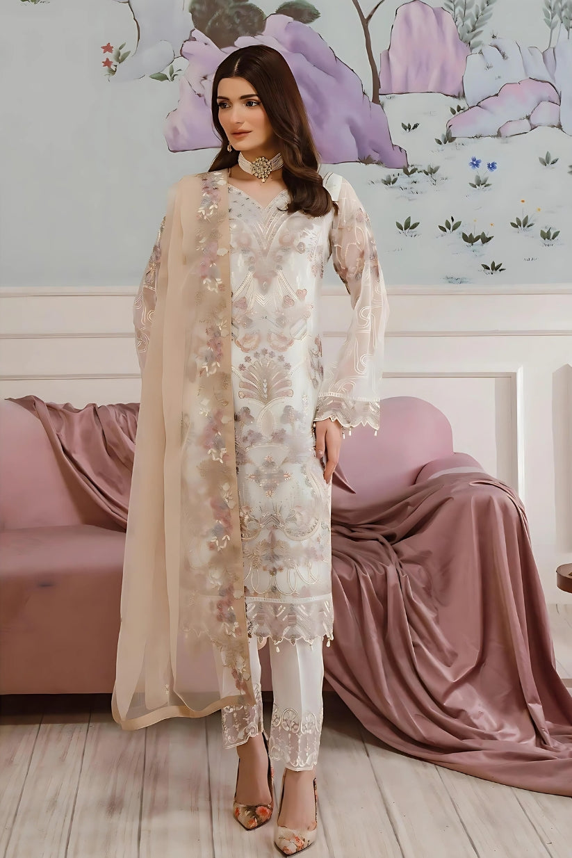 Inlays Ramsha Chiffon Collection Vol 25 F-2507