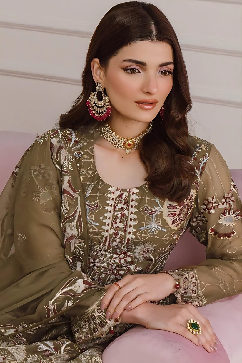 Inlays Ramsha Chiffon Collection Vol 25 F-2506