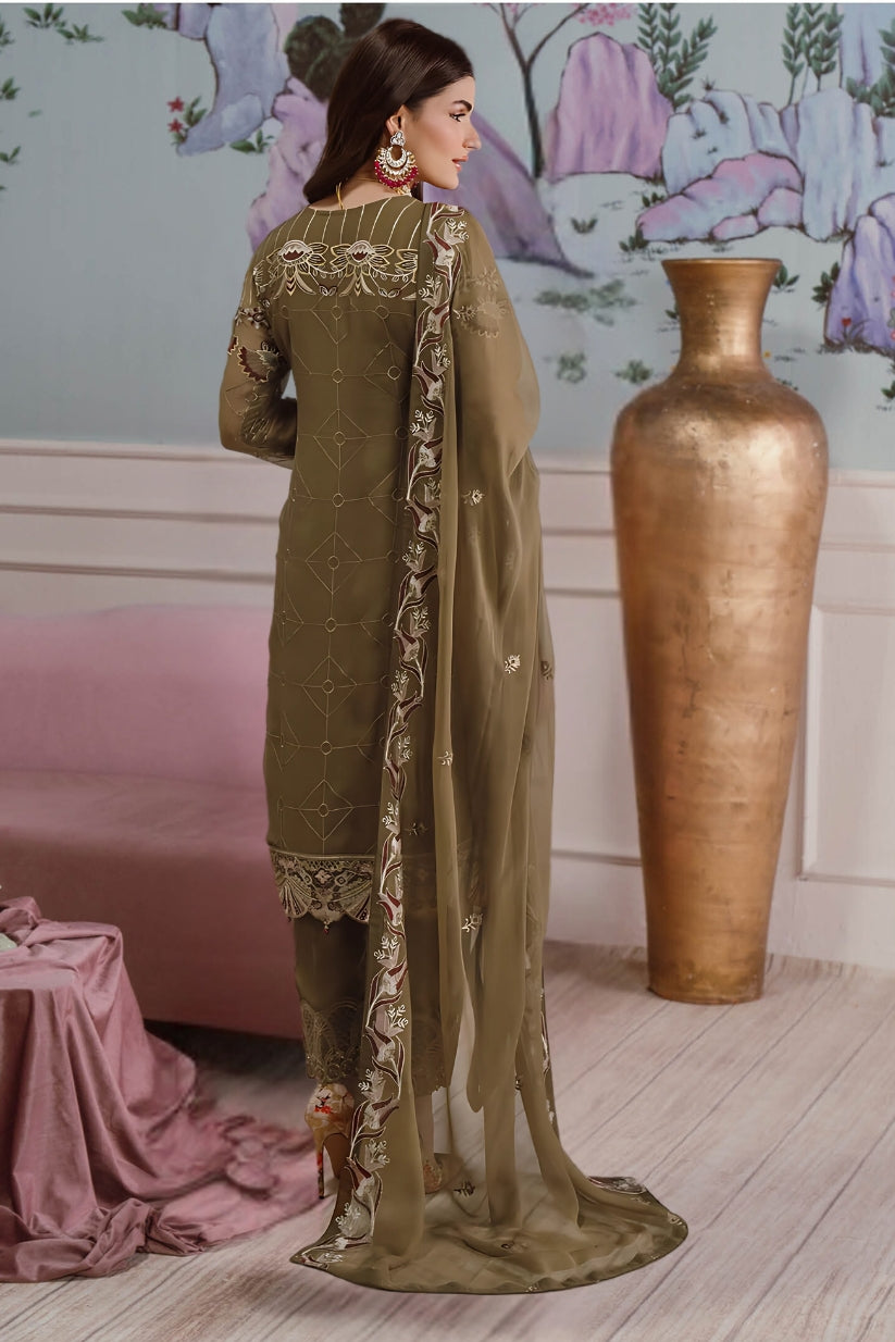 Inlays Ramsha Chiffon Collection Vol 25 F-2506