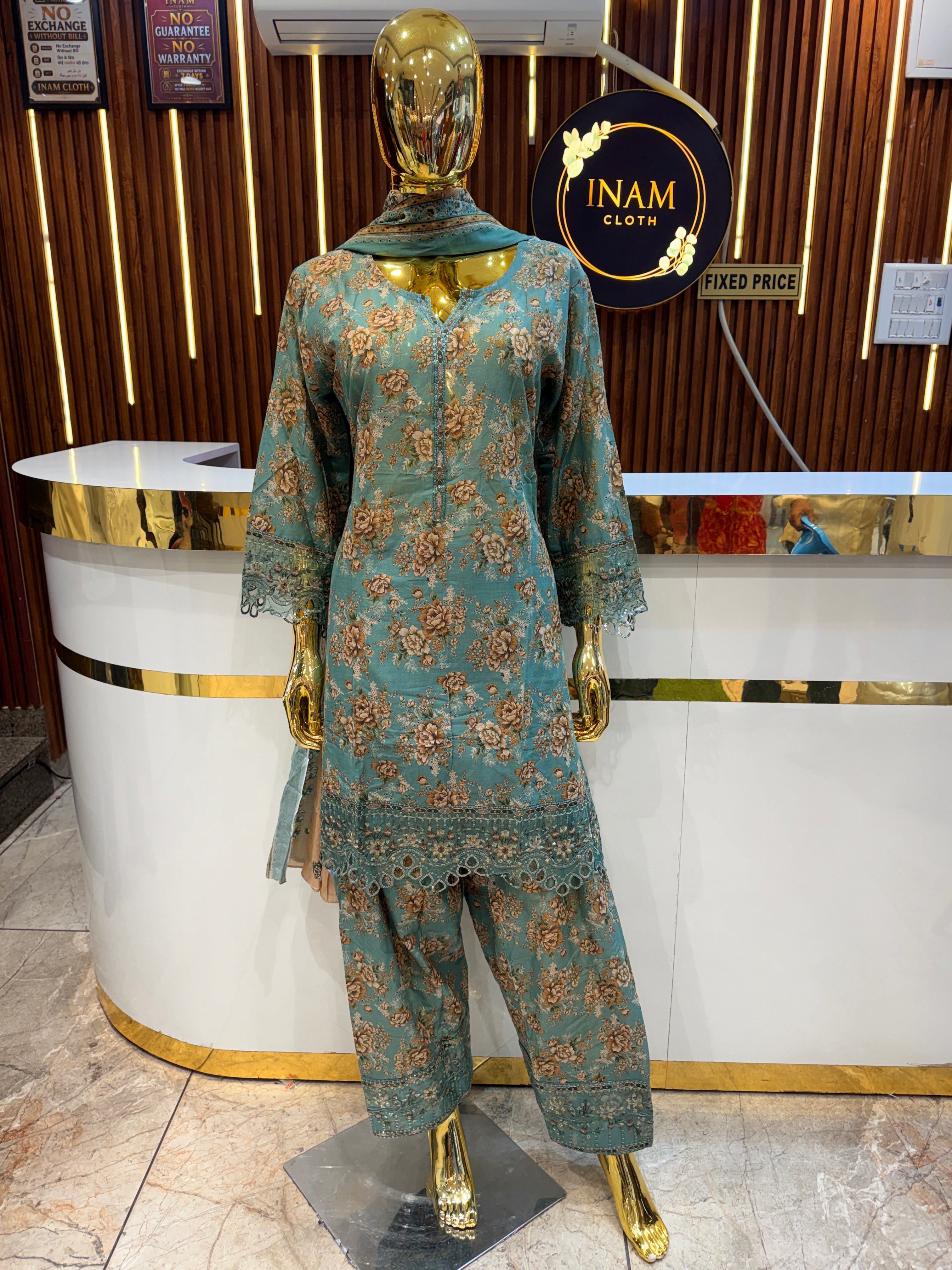 Product Code🏷️ (laiba) Diwali Special Lawn Cotton Ready To Wear suit