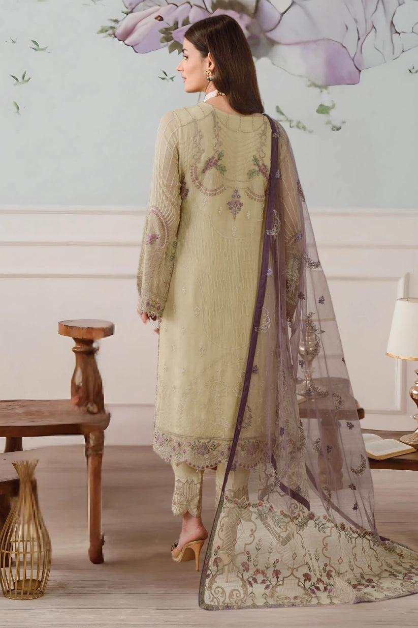 Inlays Ramsha Chiffon Collection Vol 25 F-2512