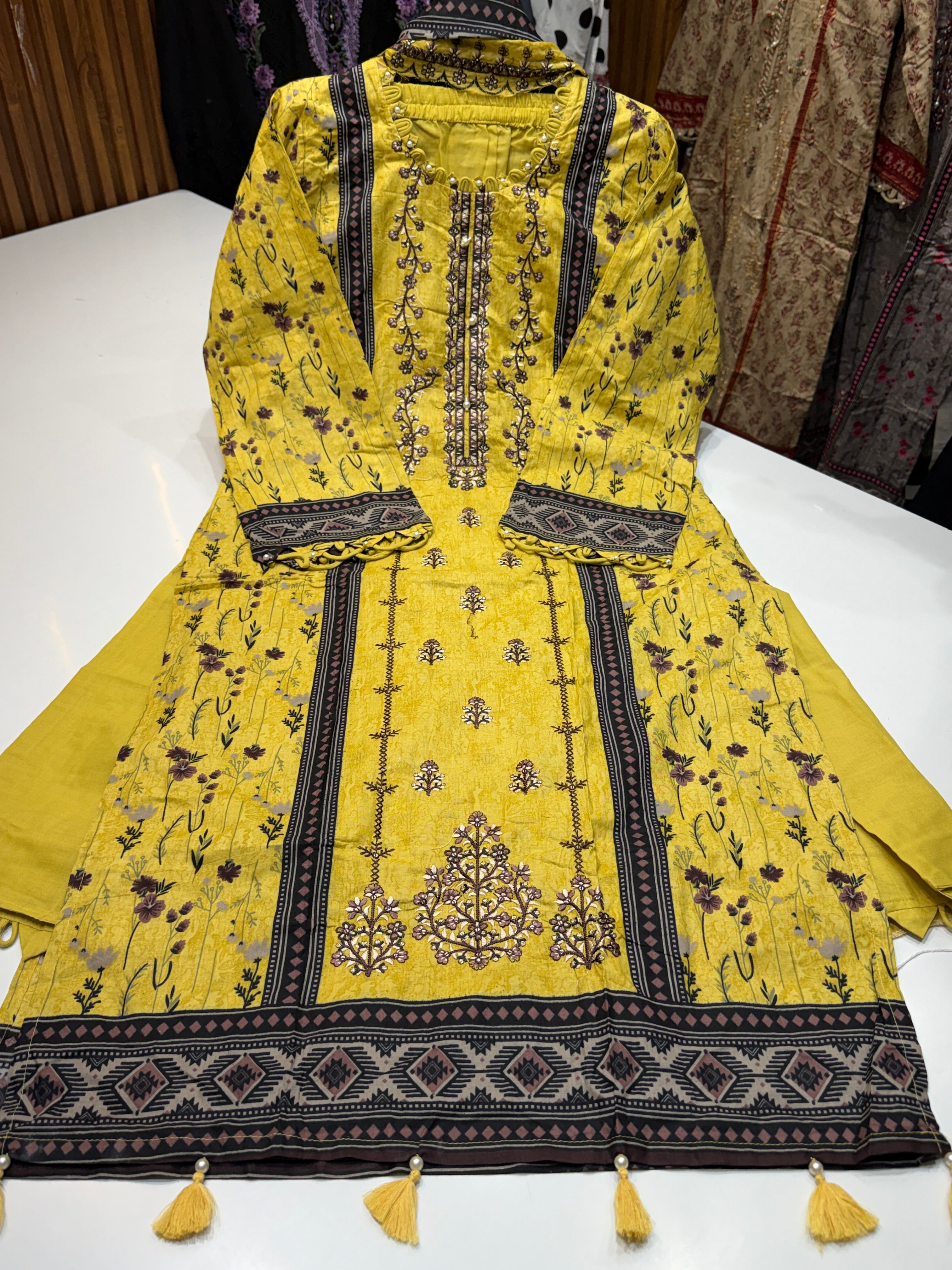 Product code:-(K-001) pure cotton Karachi stitched suit
