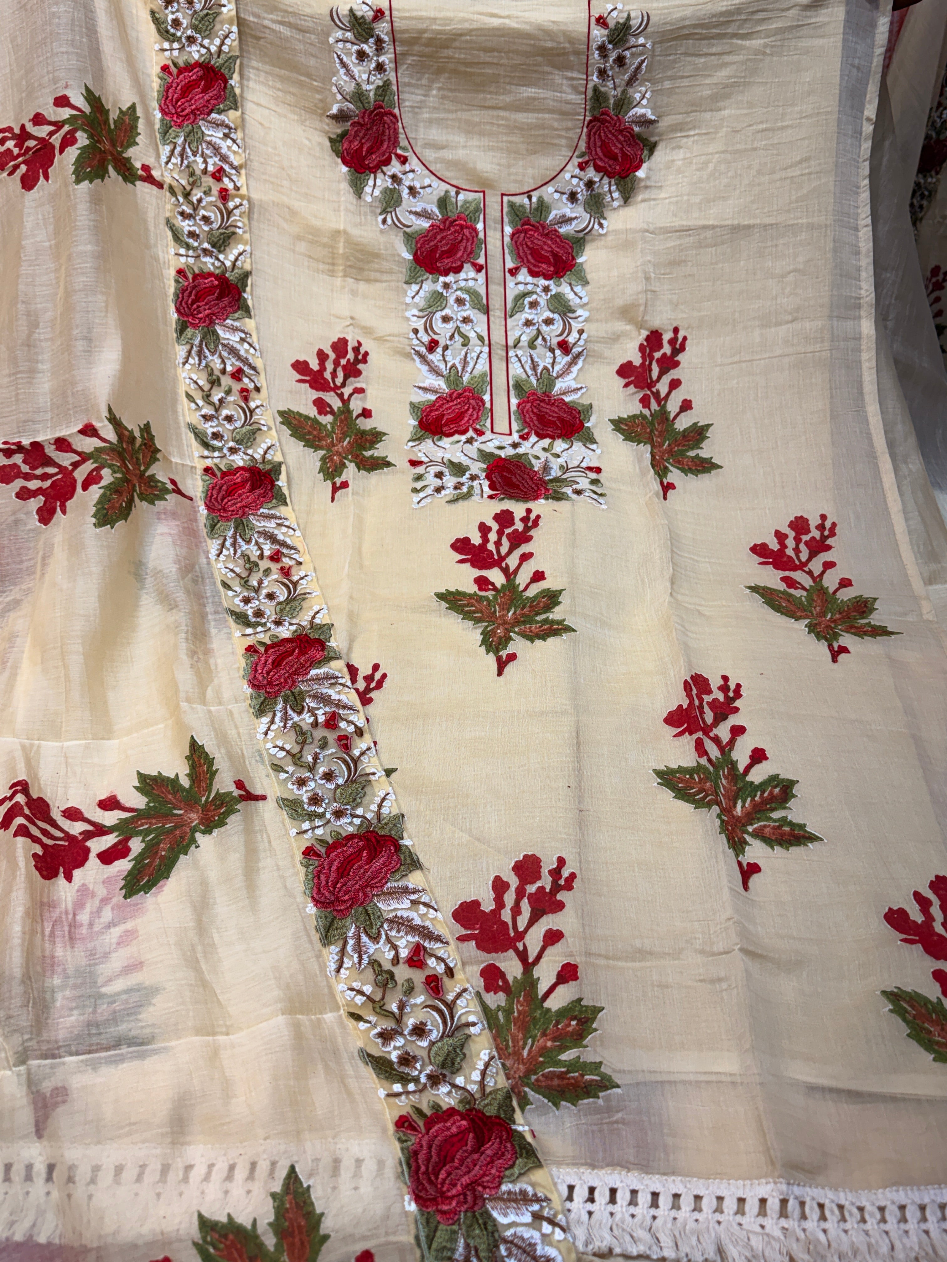 🏷️PRODUCT CODE:-(GULABO series1) Pure mul chanderi with hand block print