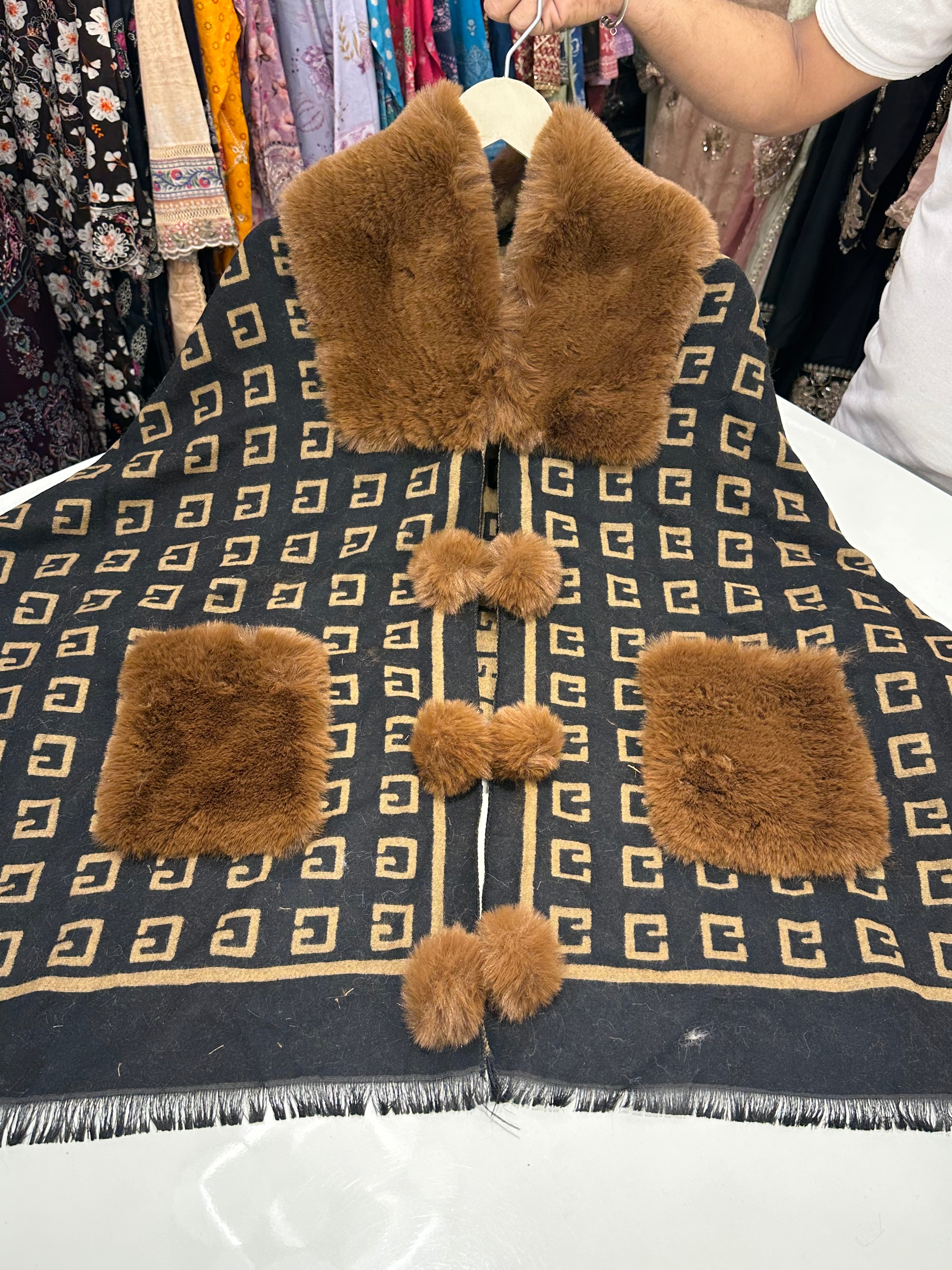Winter special designer korean poncho