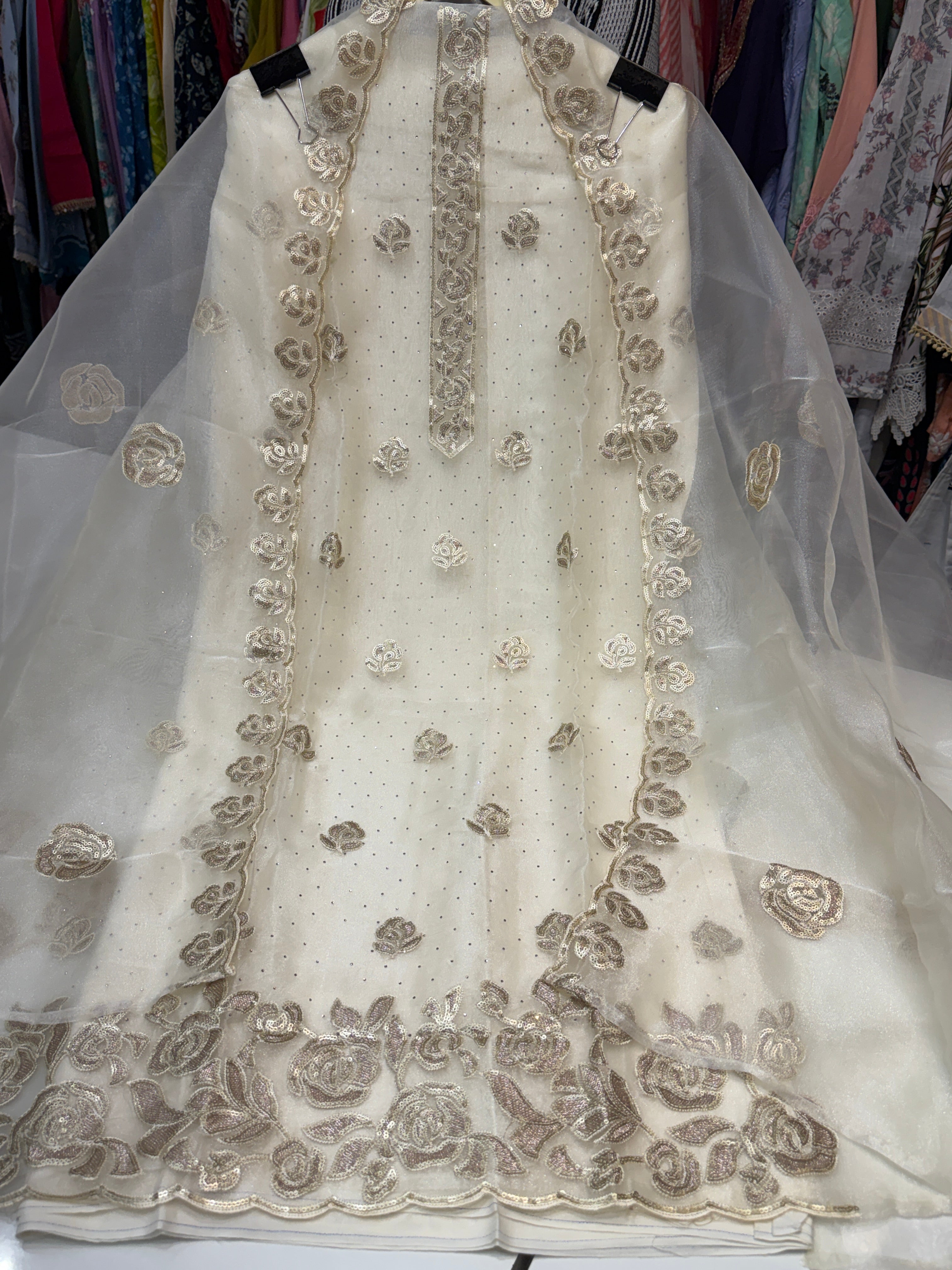 Pure tissue fabric stock clearance sale