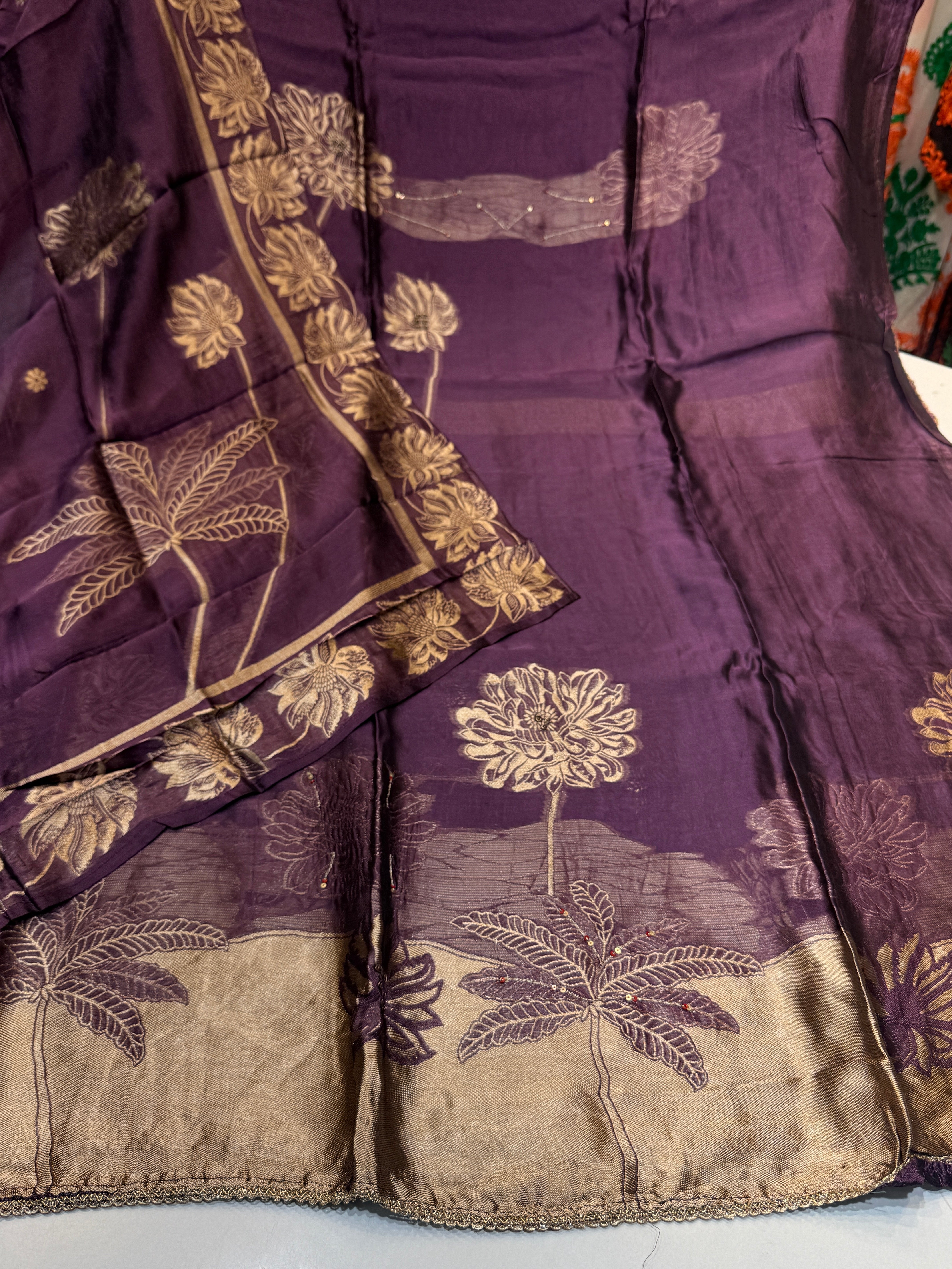 Premium silk with (JACQUARD WORK)