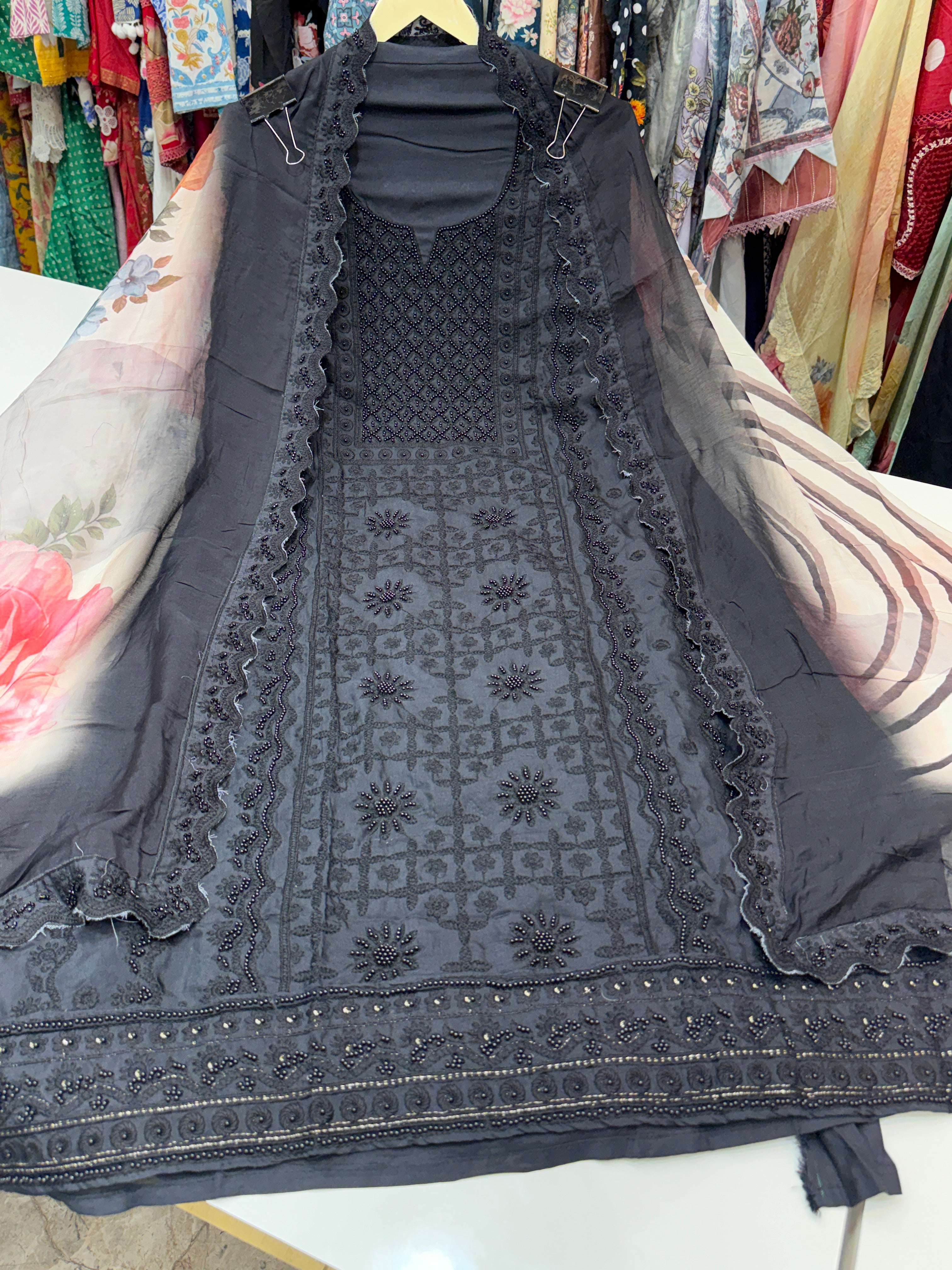 RAKHI SPECIAL OFFER🔥 pure muslin suit with Lucknowi & handwork|| pure muslin digital printed dupatta