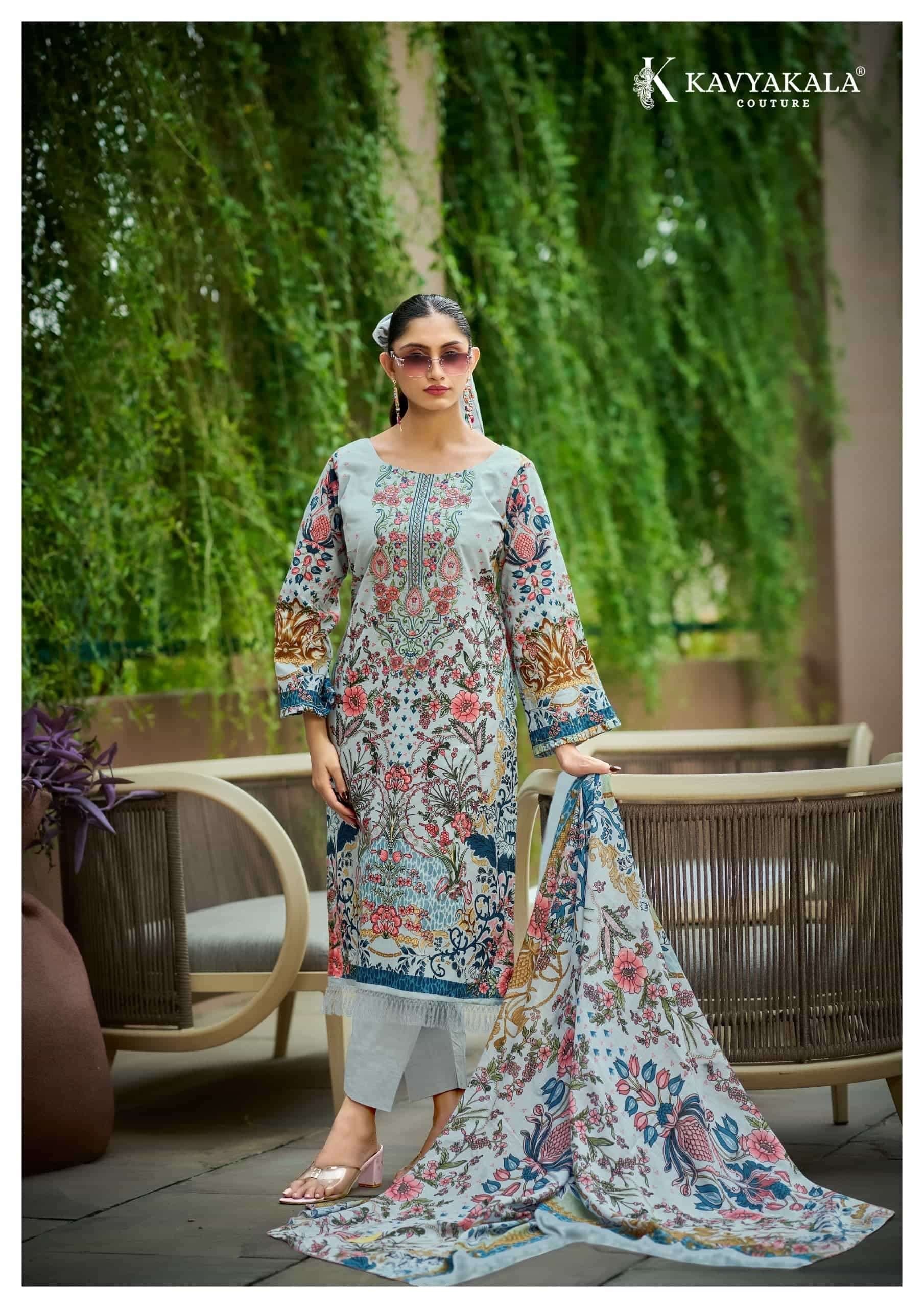 🏷️Kavya kala rihaana (vol-17) pure cotton suit with pure cotton cutwork dupatta