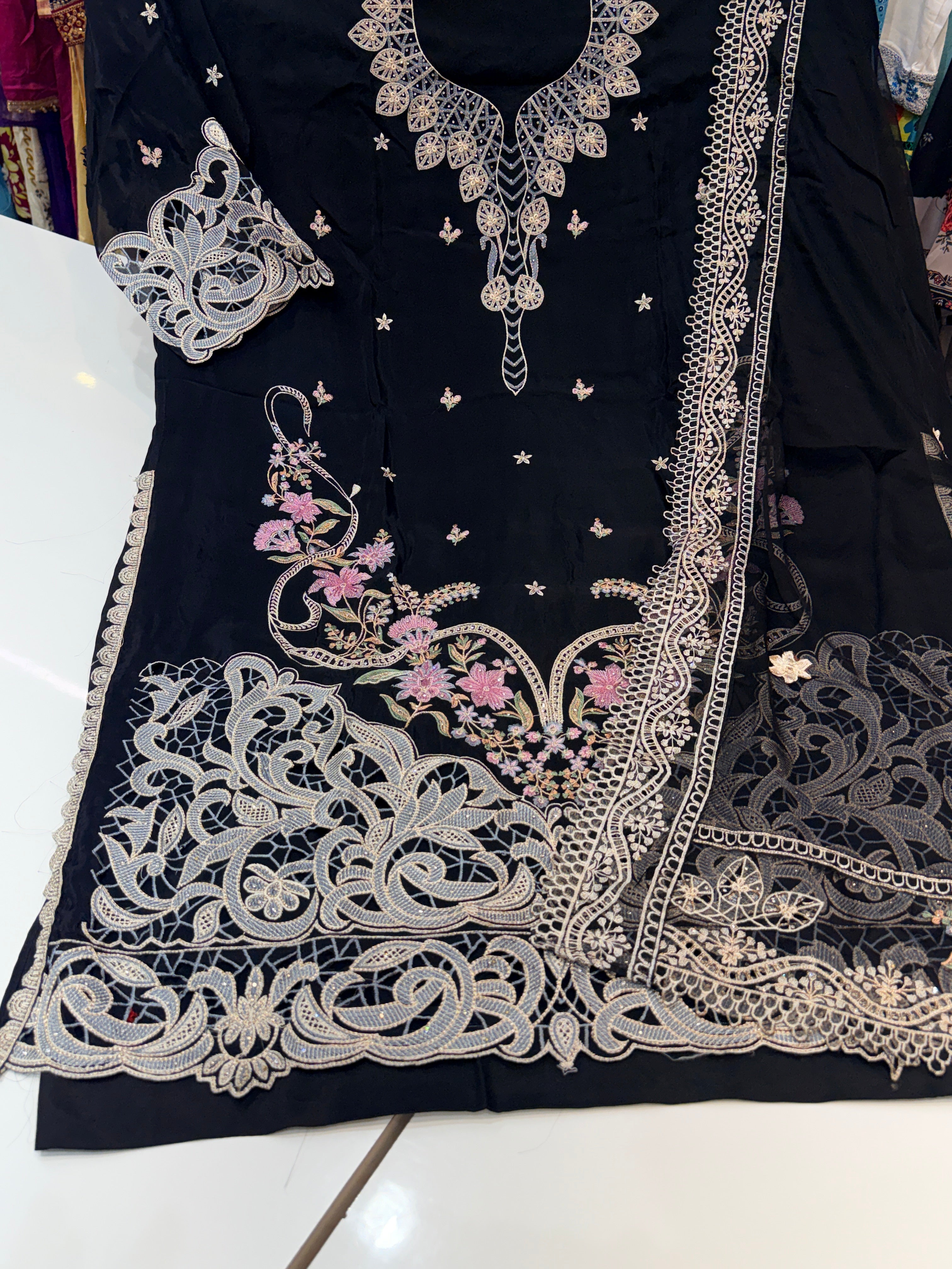 Product code🏷️ (PS2750) Pakistani special black cut work suit