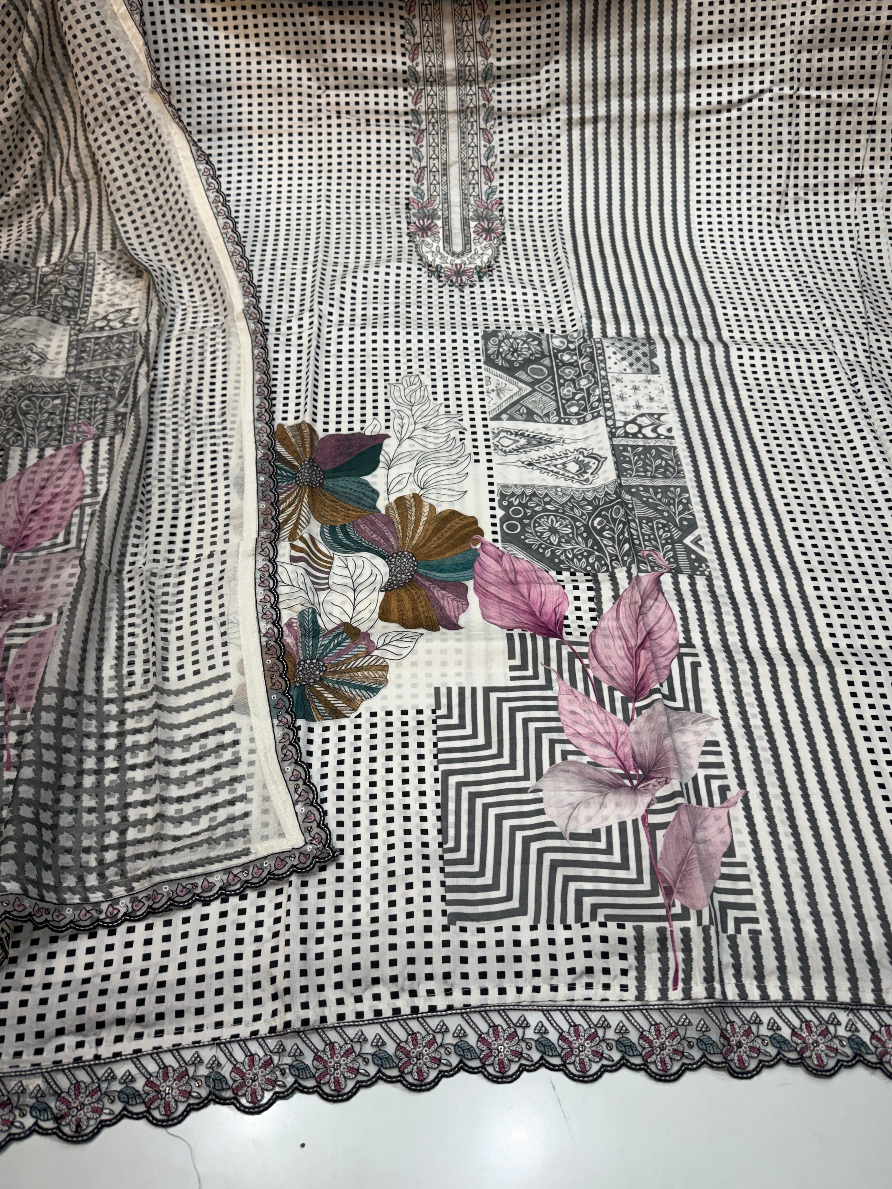 Product code (R1252)🏷️ Pure Cotton Karachi suit