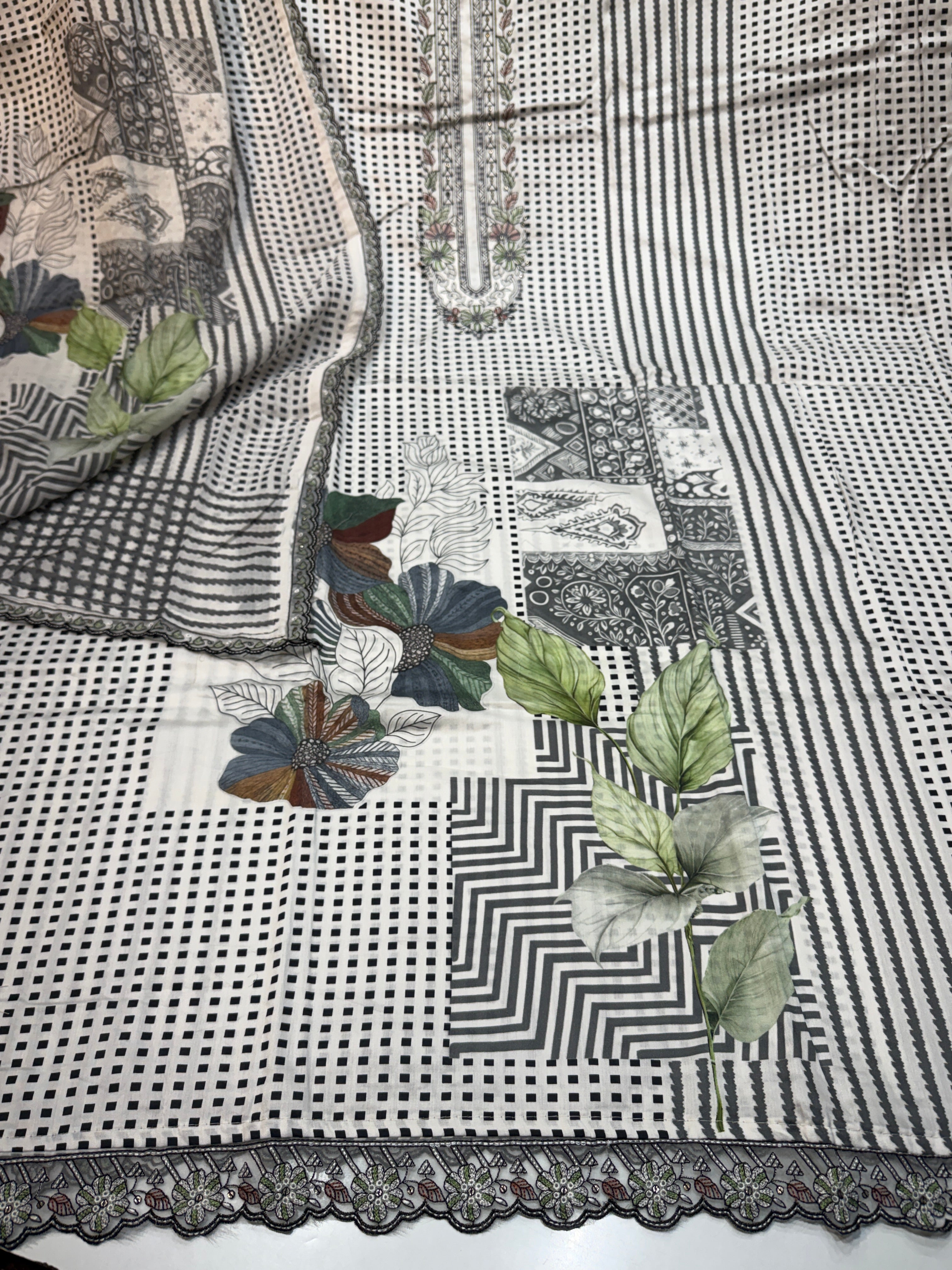 Product code (R1252)🏷️ Pure Cotton Karachi suit