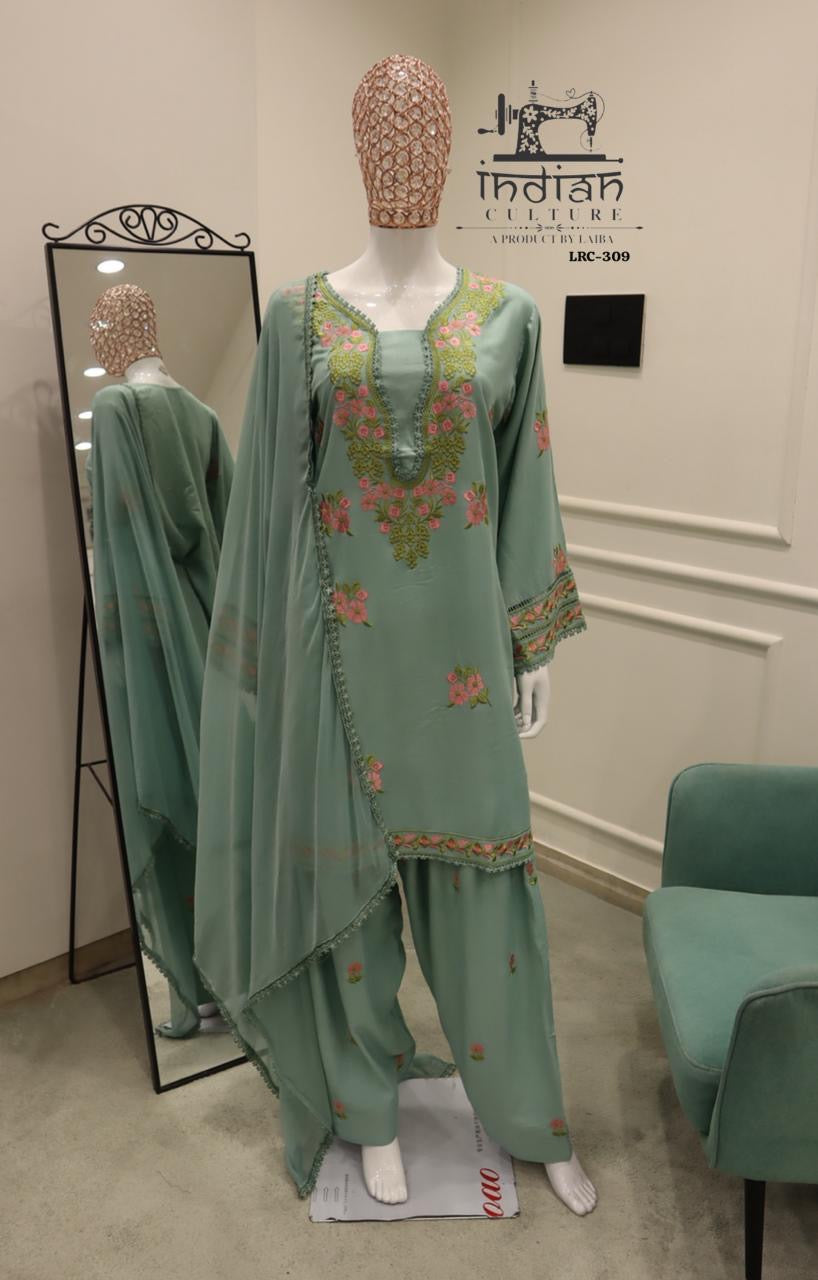 PRODUCT CODE:-(INAM)CLOTH PRESENTING RAKHI SPECIAL OFFER 🔥D NO LRC 309 PURE LAWN SALWAR SUITS