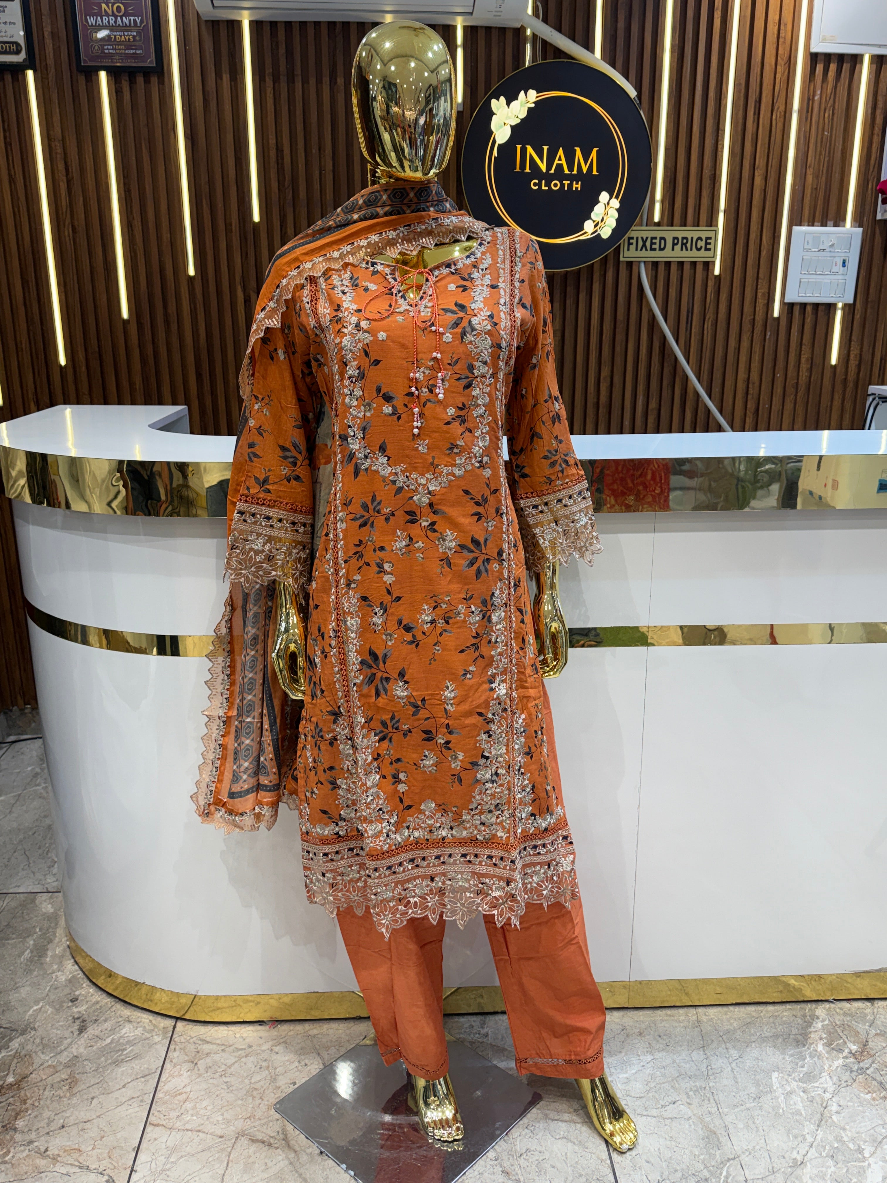 Product Code🏷️ (laiba) Diwali Special Lawn Cotton Ready To Wear suit
