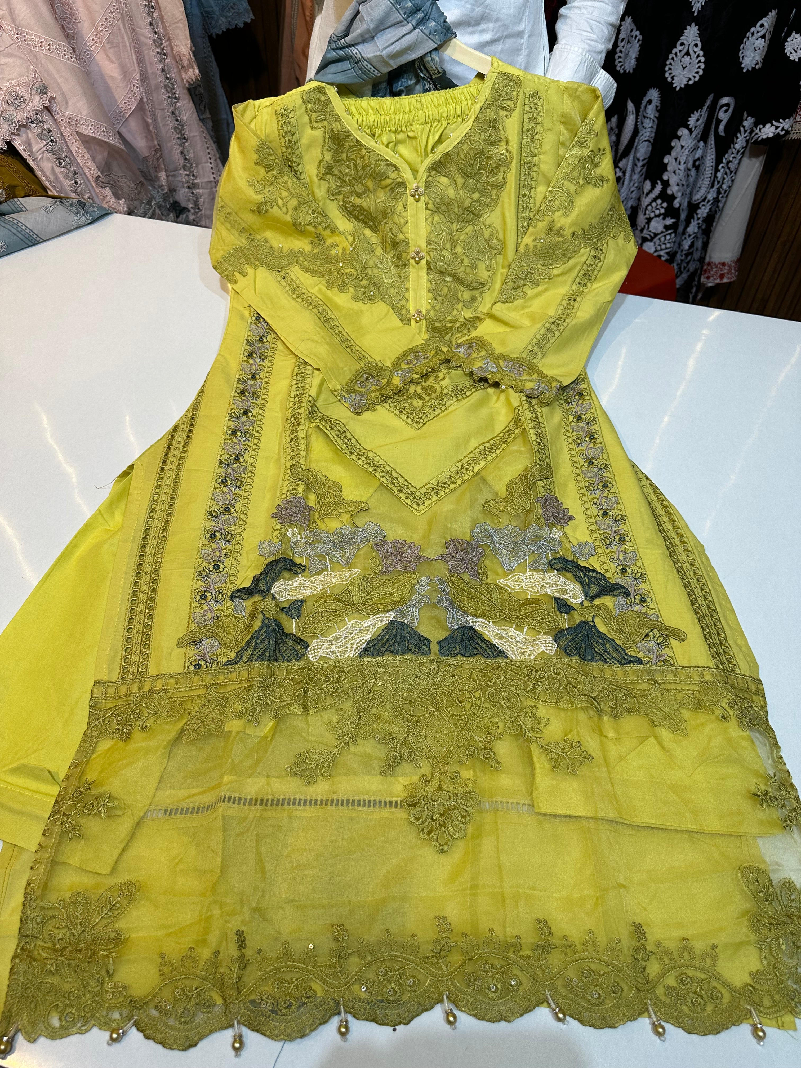 COTTON KARACHI SUIT WITH PATCH WORK