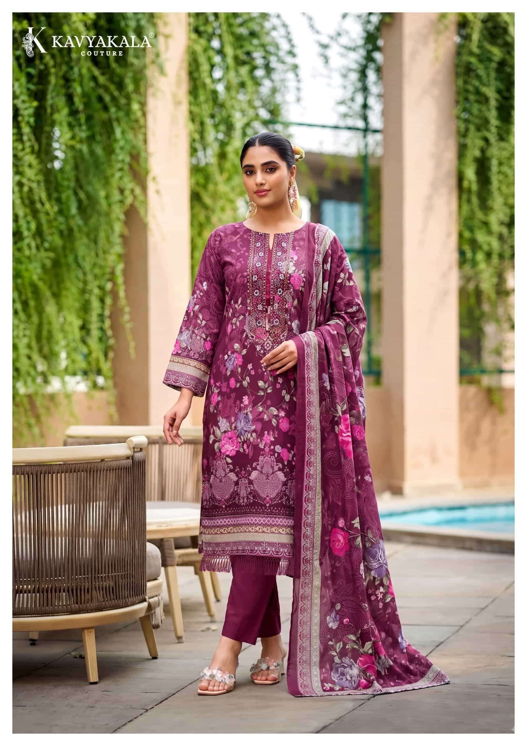 🏷️Kavya kala rihaana (vol-17) pure cotton suit with pure cotton cutwork dupatta