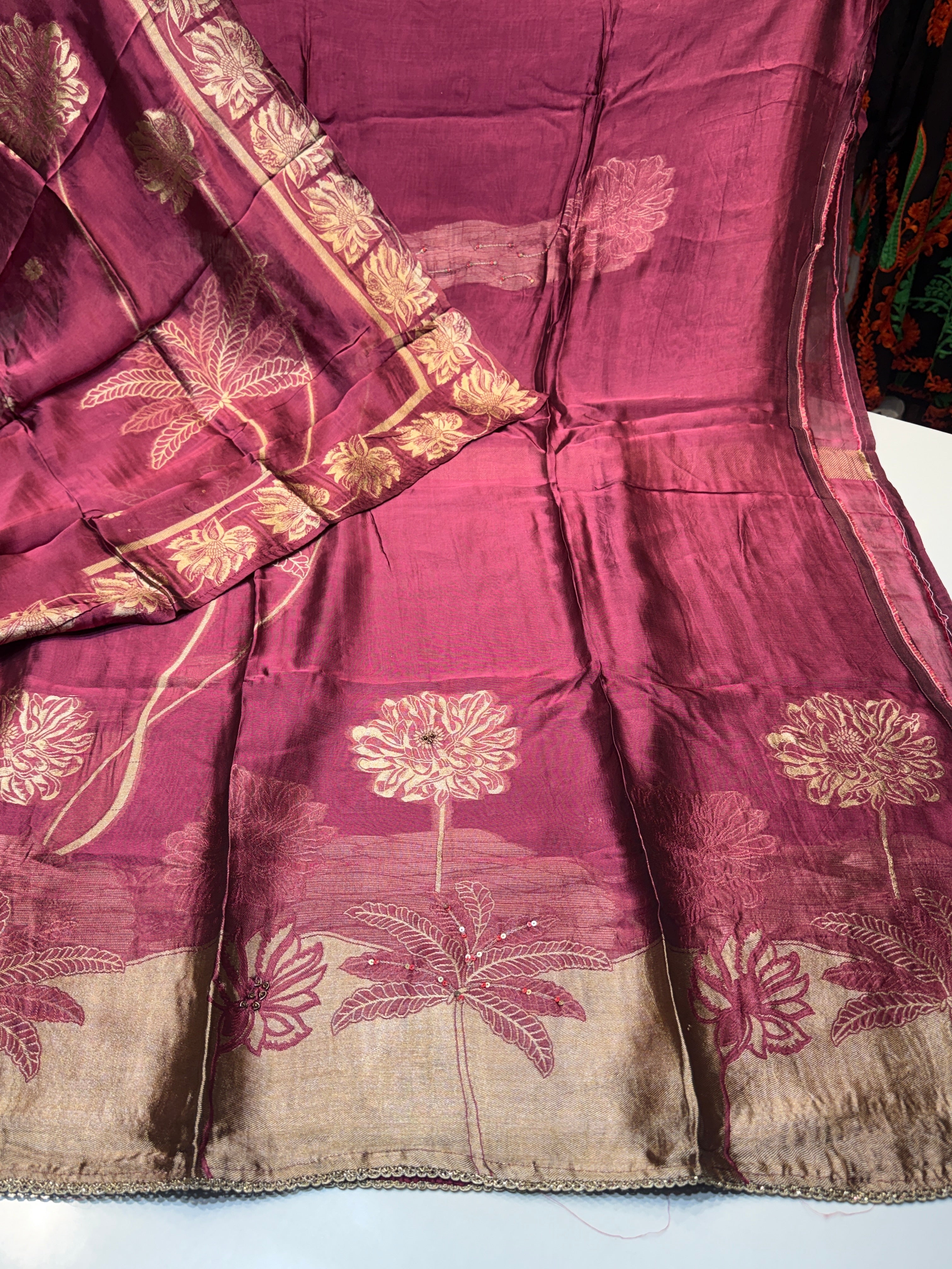 Premium silk with (JACQUARD WORK)