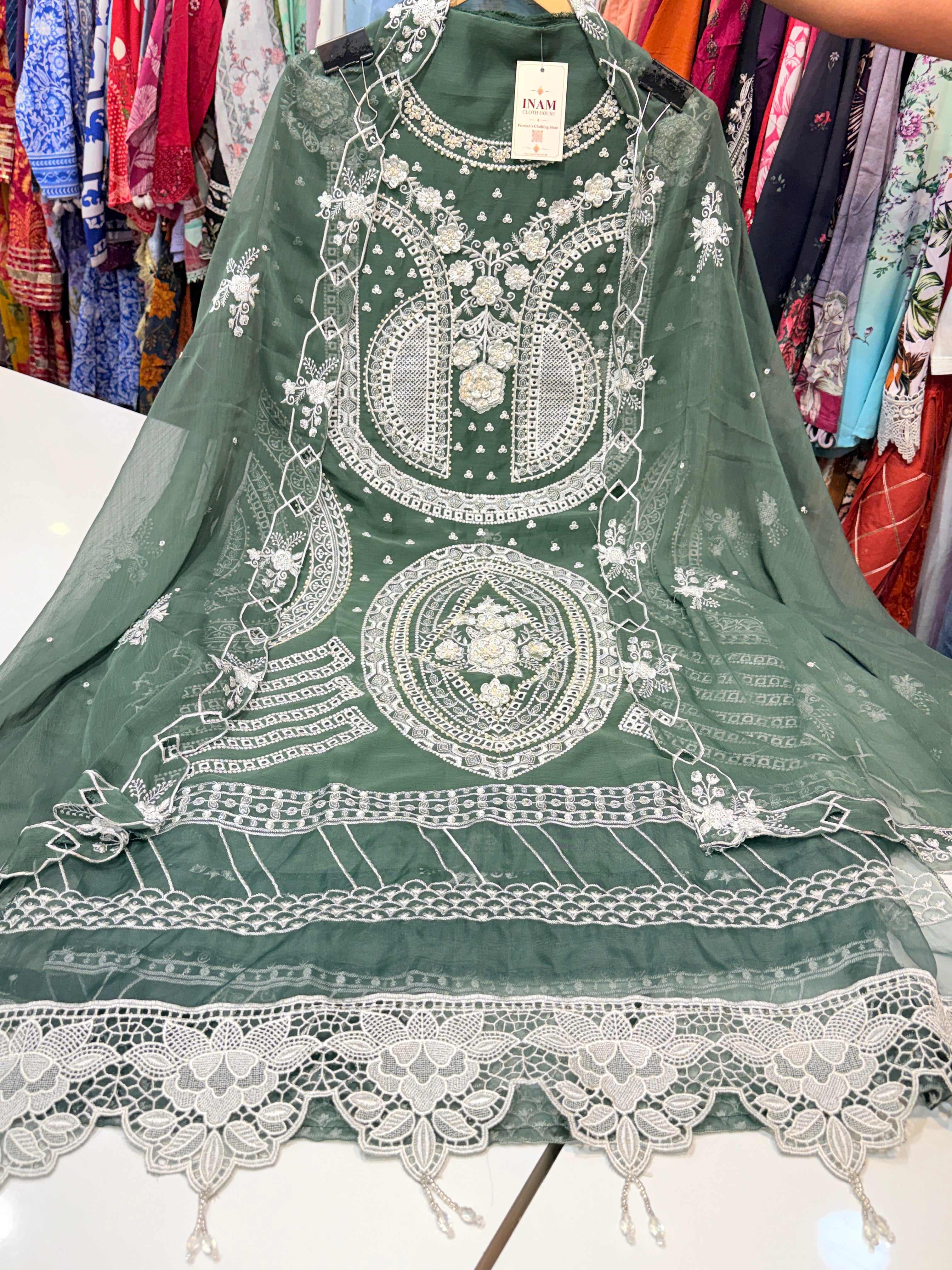 Product code🏷️(safa) semi-stitched chiffon Collection