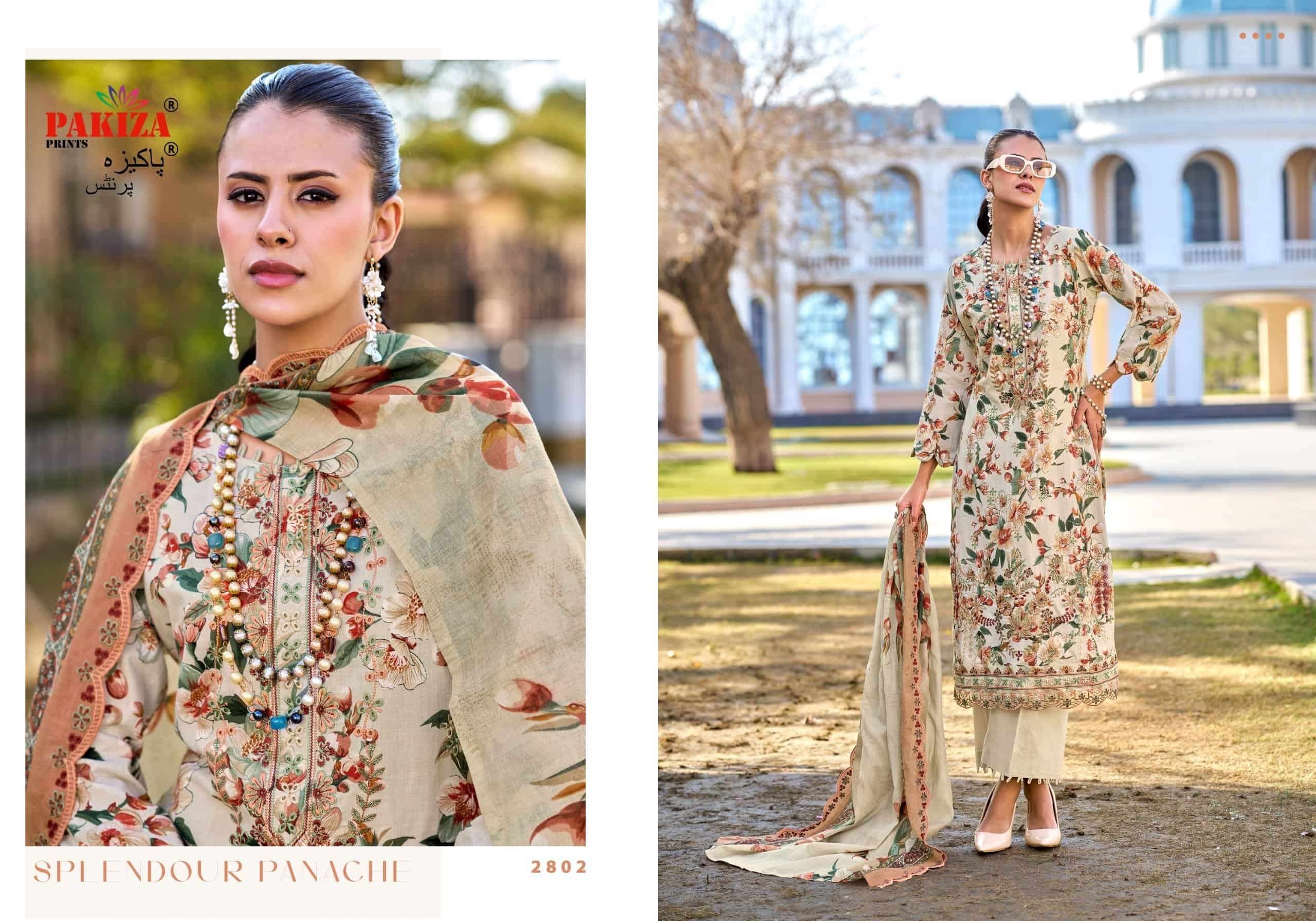 Pure cotton Karachi suit with heavy embroidery & pure cotton cutwork dupatta