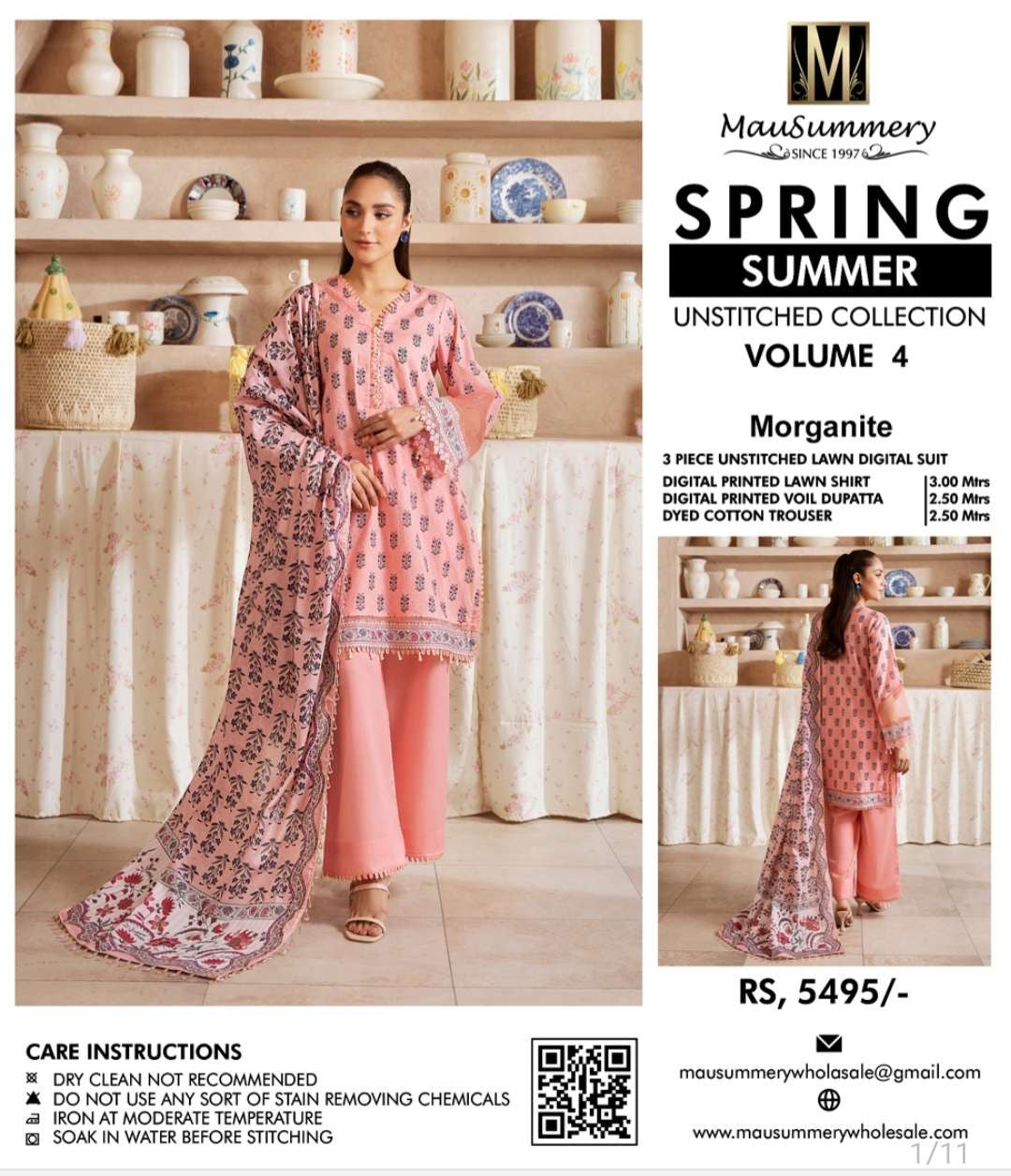 Mausammary Vol 4 lawn Collection