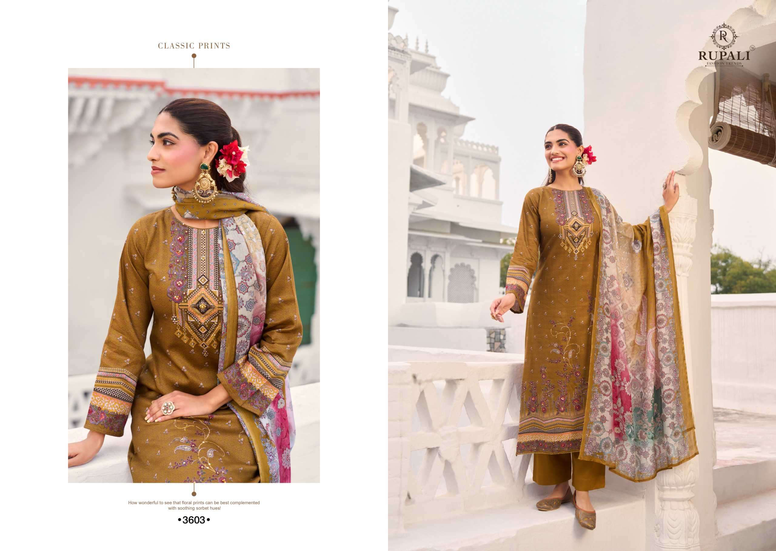 Cotton summer sale 🔥(Gahana) pure jaam cotton suit with pure muslin digital print dupatta