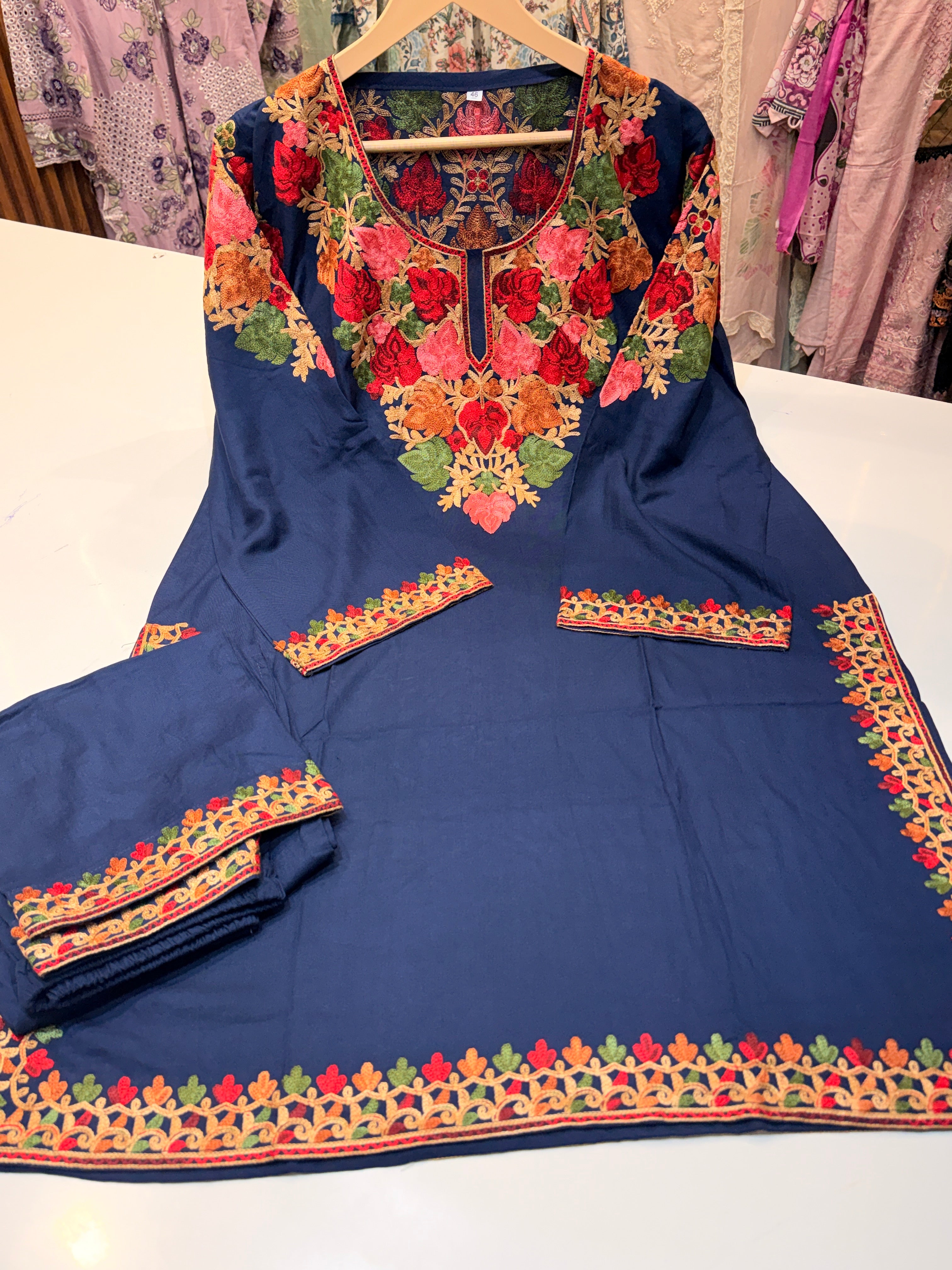 Summer Kashmiri co-ord set sale 🔥with heavy Kashmiri work