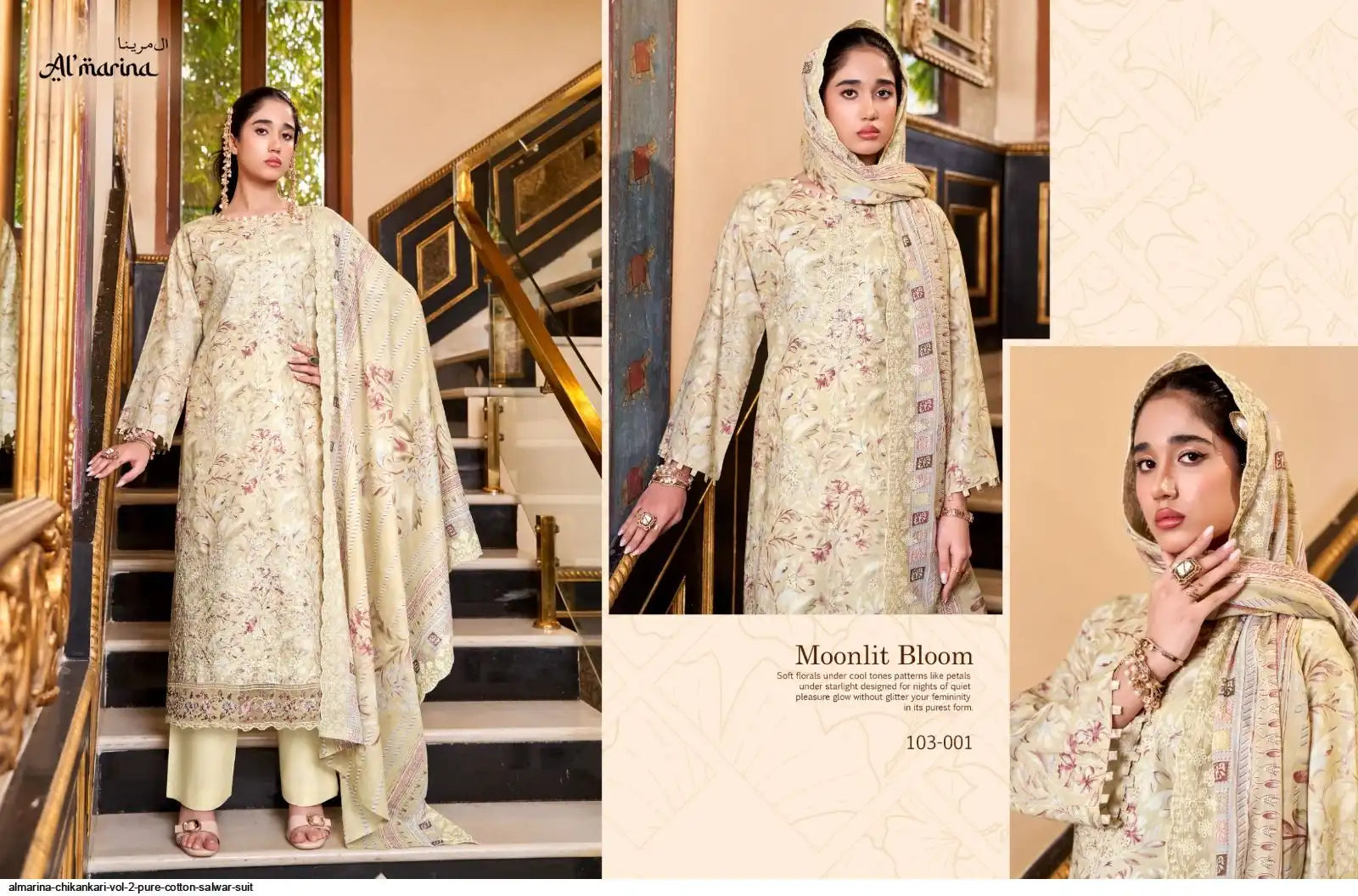 AL- MARINA CHIKANKARI karachi cotton vol-2