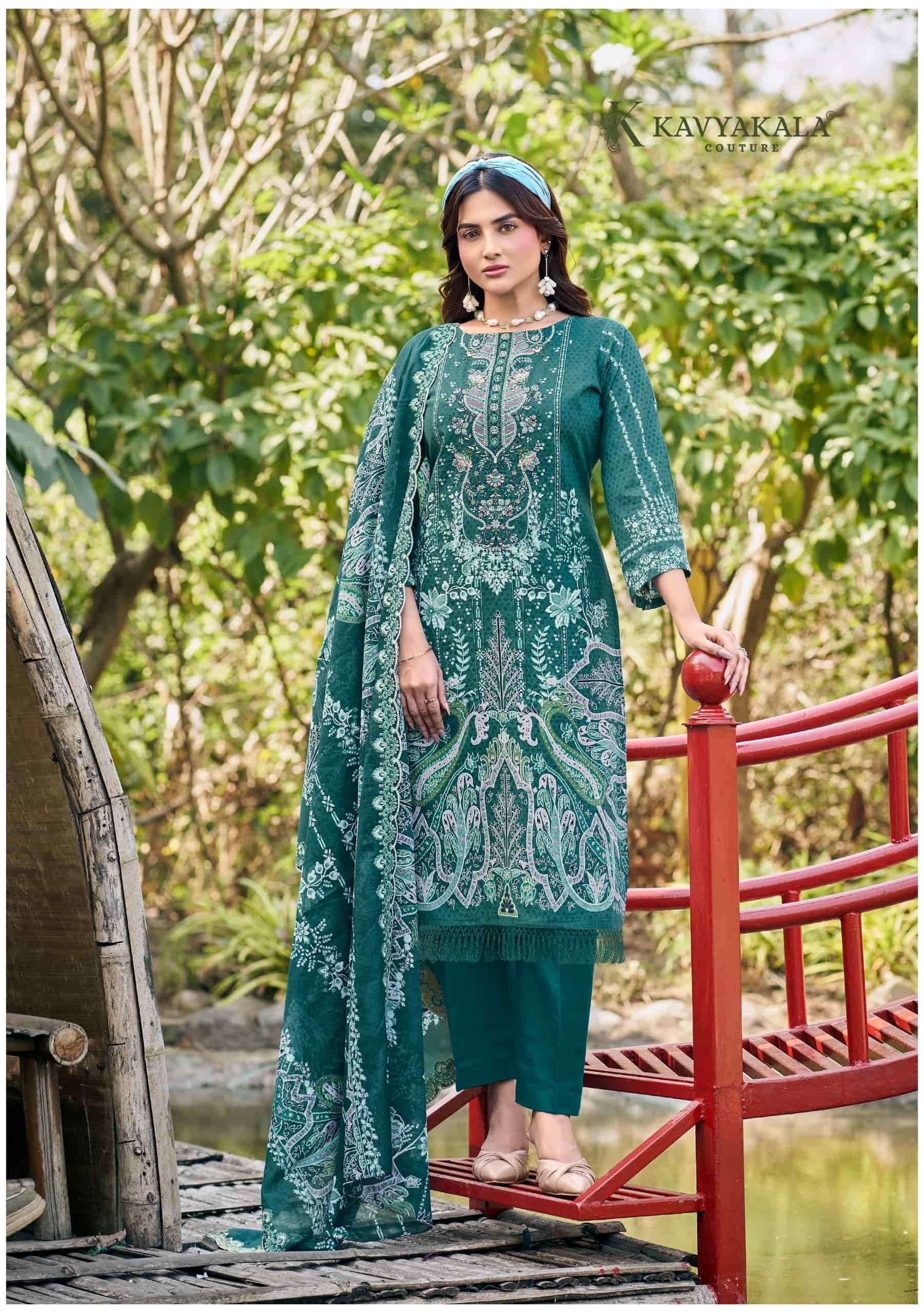 Product code (A-18) pure cotton suit with embroidery work & cutwork dupatta