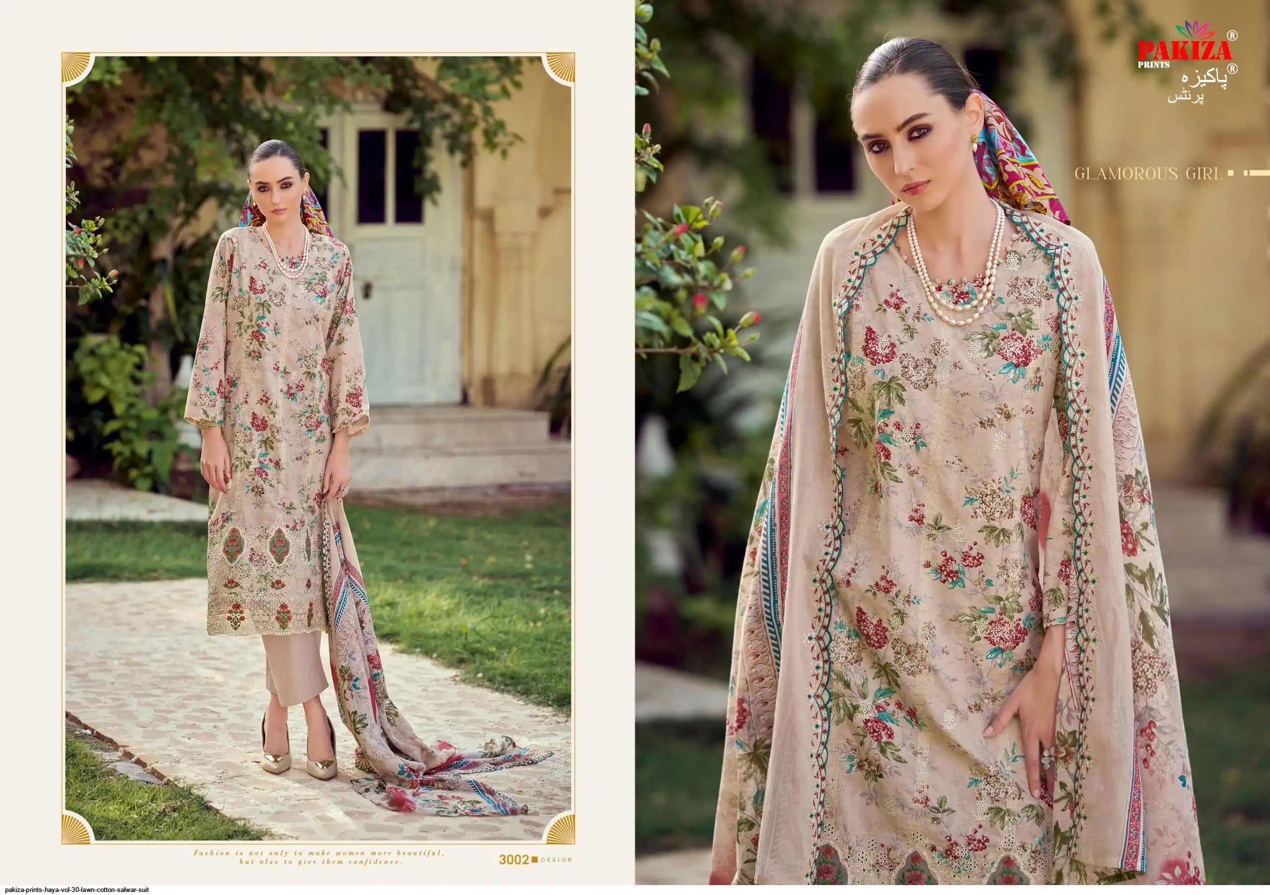 Lawn cotton Karachi suit with heavy embroidery (Haya-30) 🔥