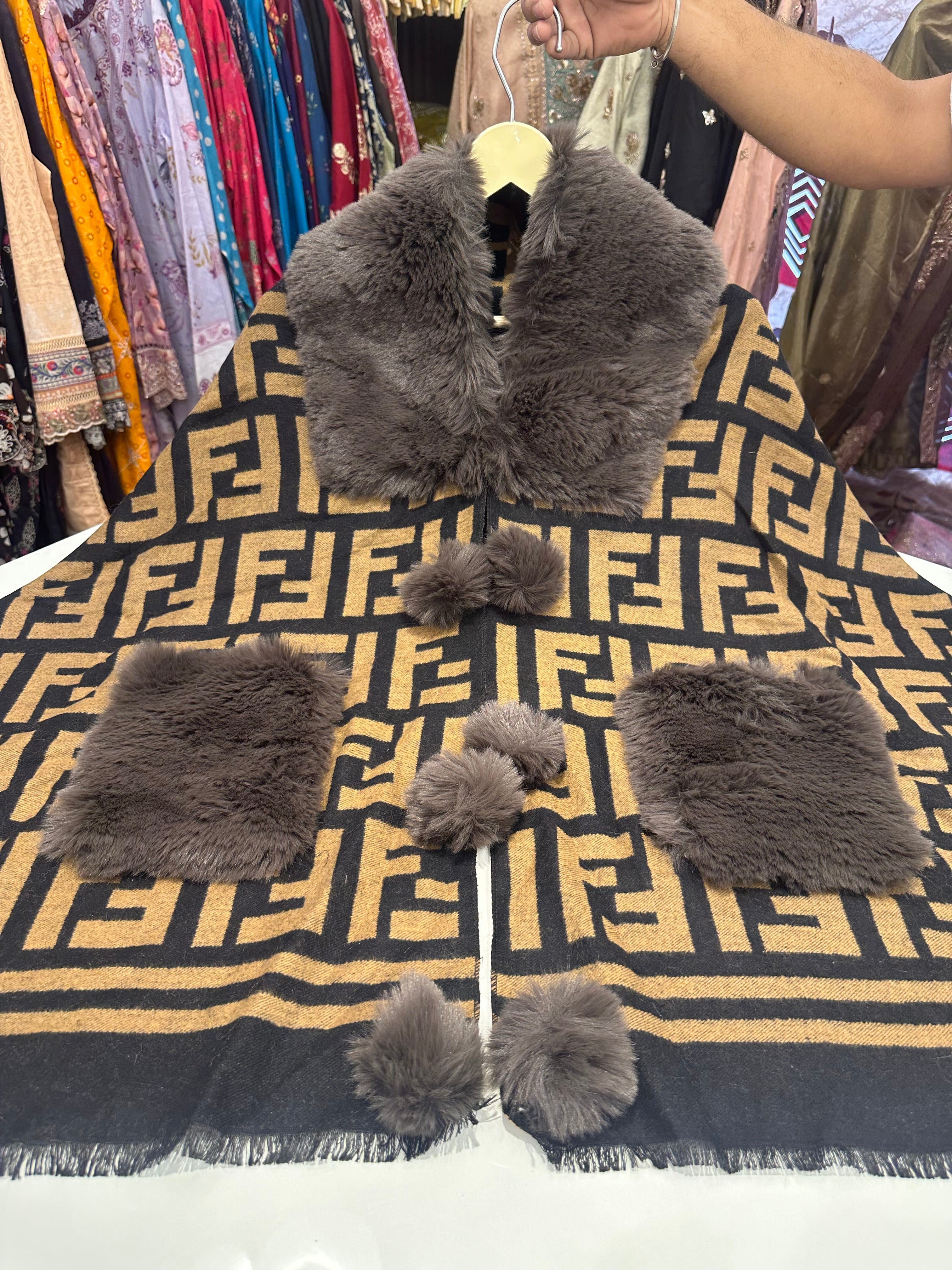 Winter special designer korean poncho